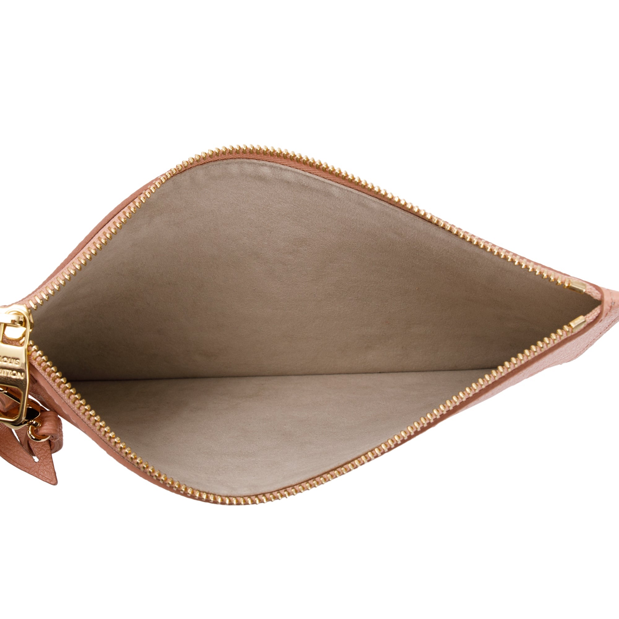 Louis Vuitton Trianon Pink Cream Monogram Giant Empreinte Leather Neverfull MM w/ Pouch