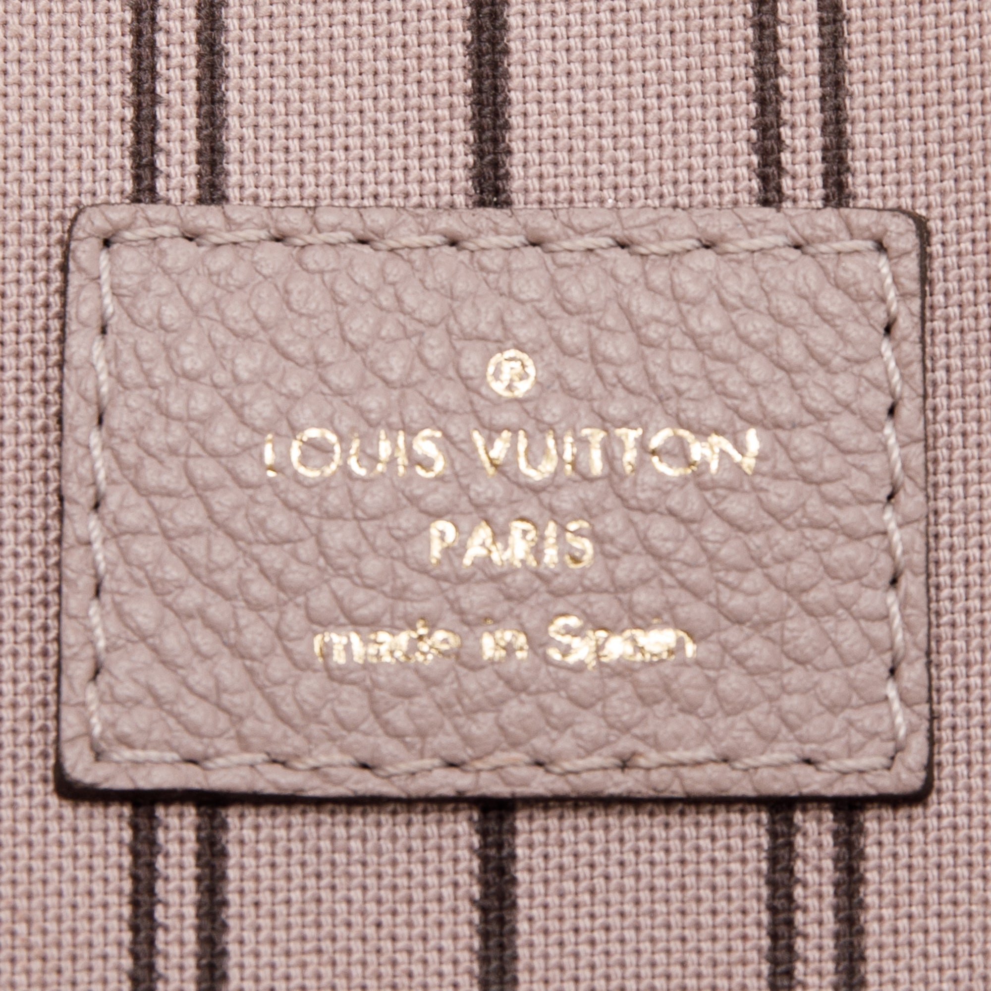 Louis Vuitton Turtledove Monogram Empreinte Pont Neuf MM Bag w/ Strap