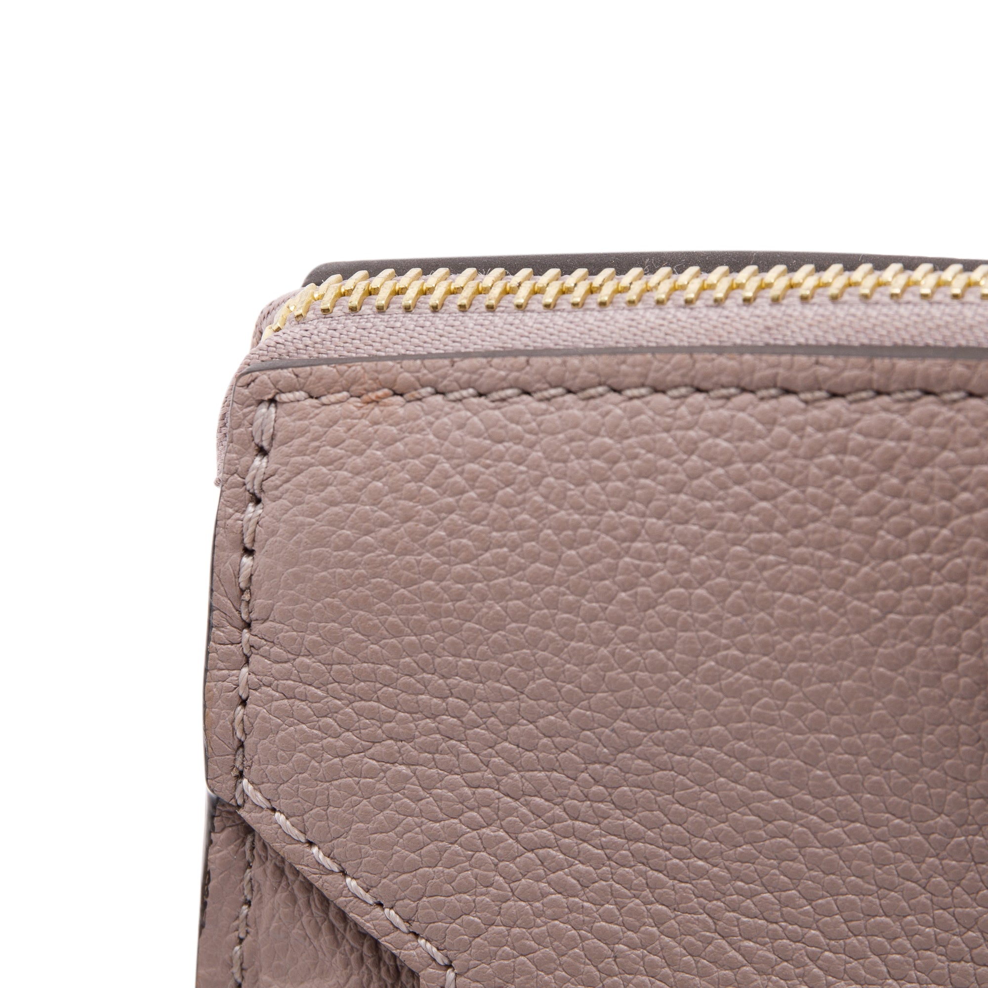 Louis Vuitton Turtledove Monogram Empreinte Pont Neuf MM Bag w/ Strap