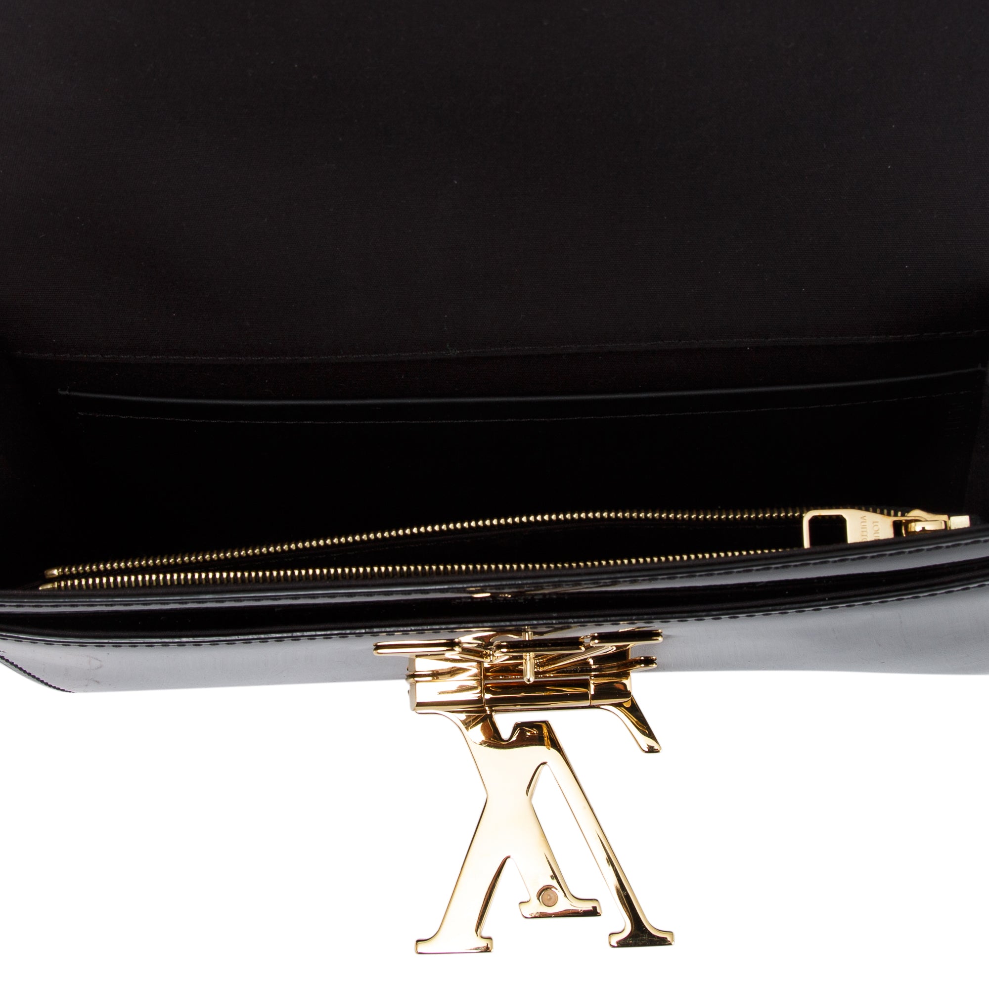 Louis Vuitton Vernis Leather Louise Clutch w/ Box