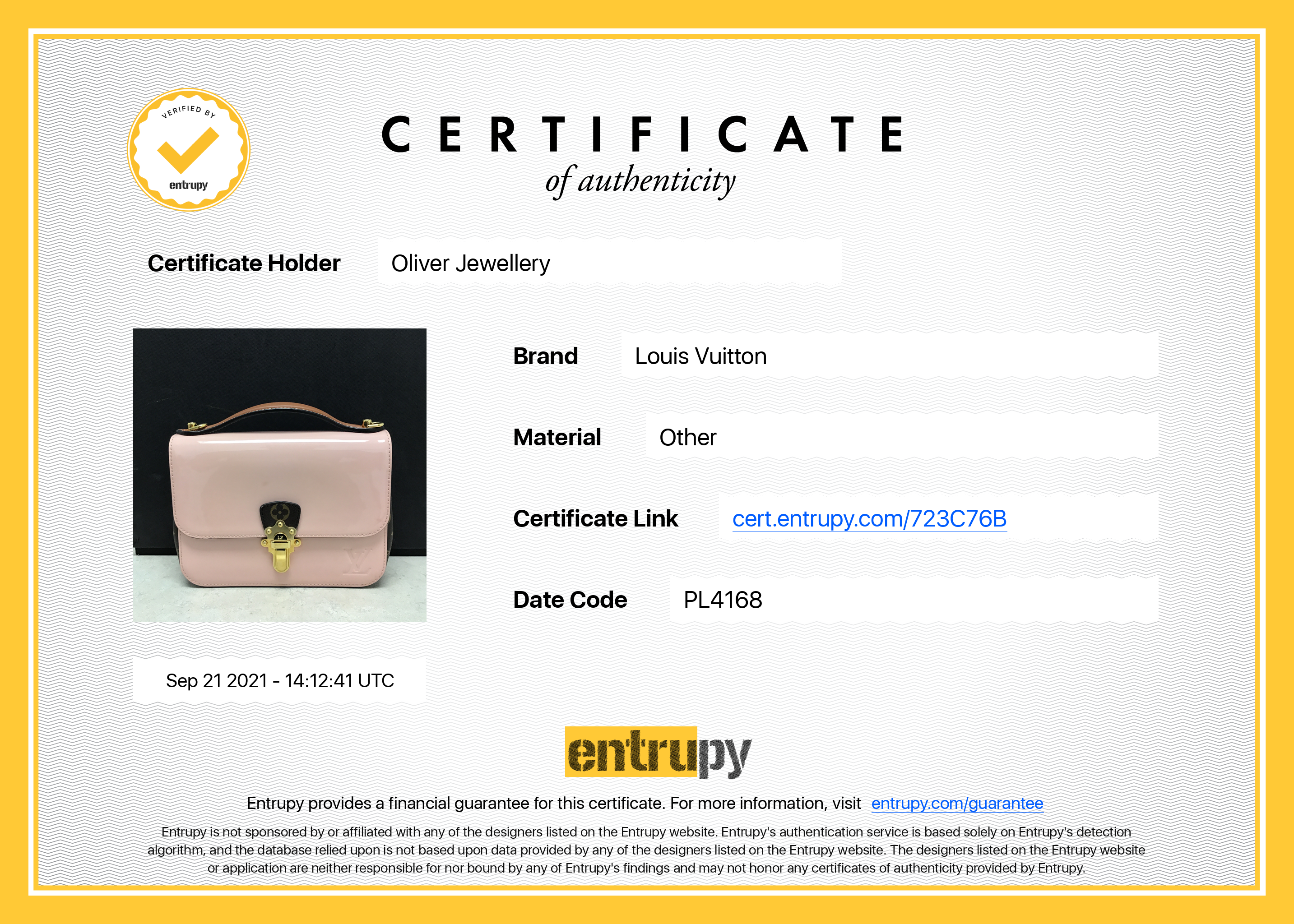 Louis Vuitton Vernis Monogram Cherrywood BB