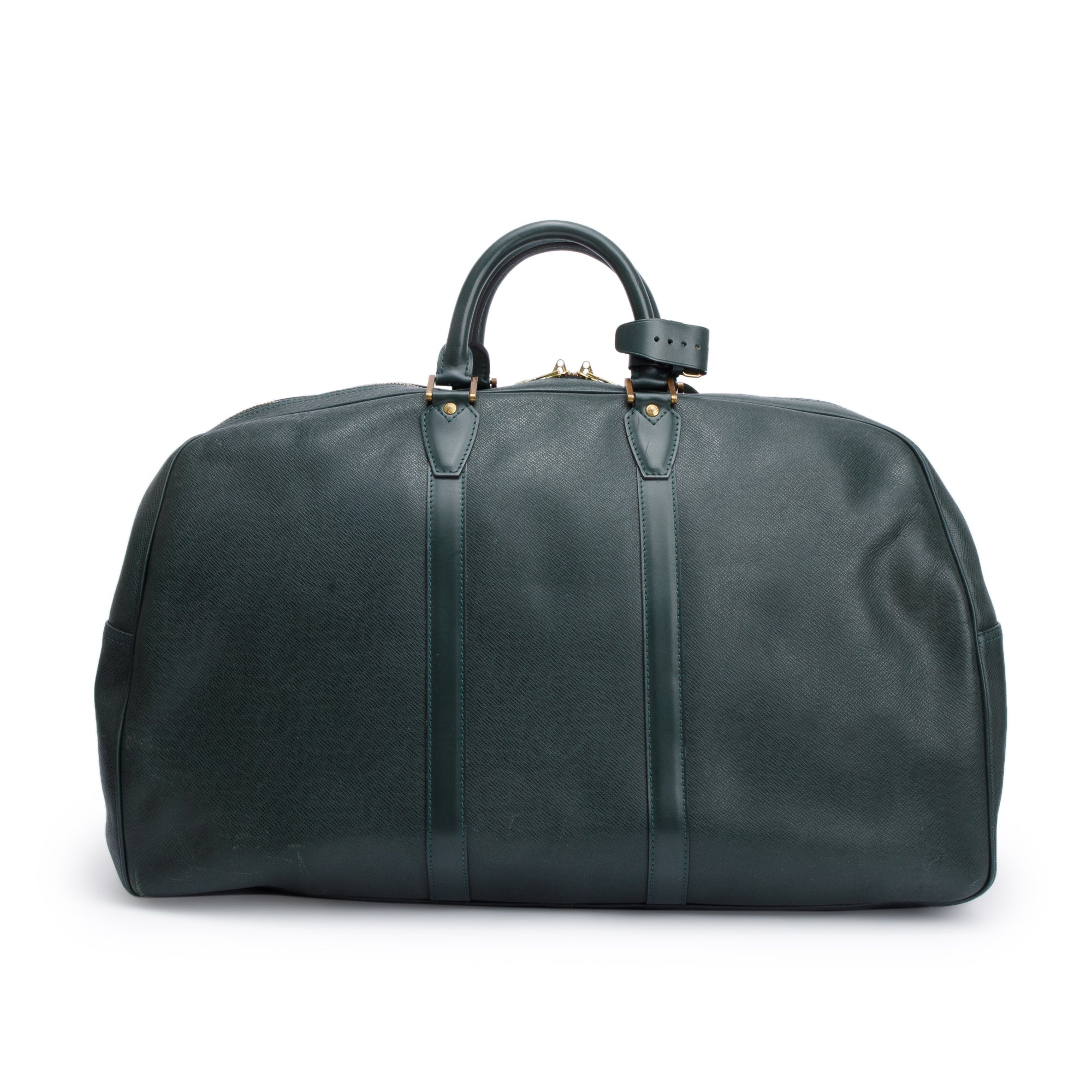 Louis Vuitton Vintage Green Taiga Leather Kendall GM w/ Strap