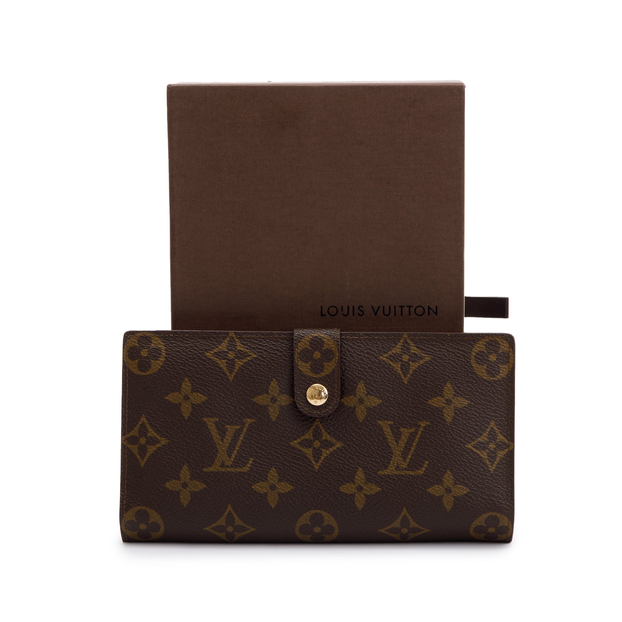 Louis Vuitton Vintage Monogram Long French Wallet w/ Box