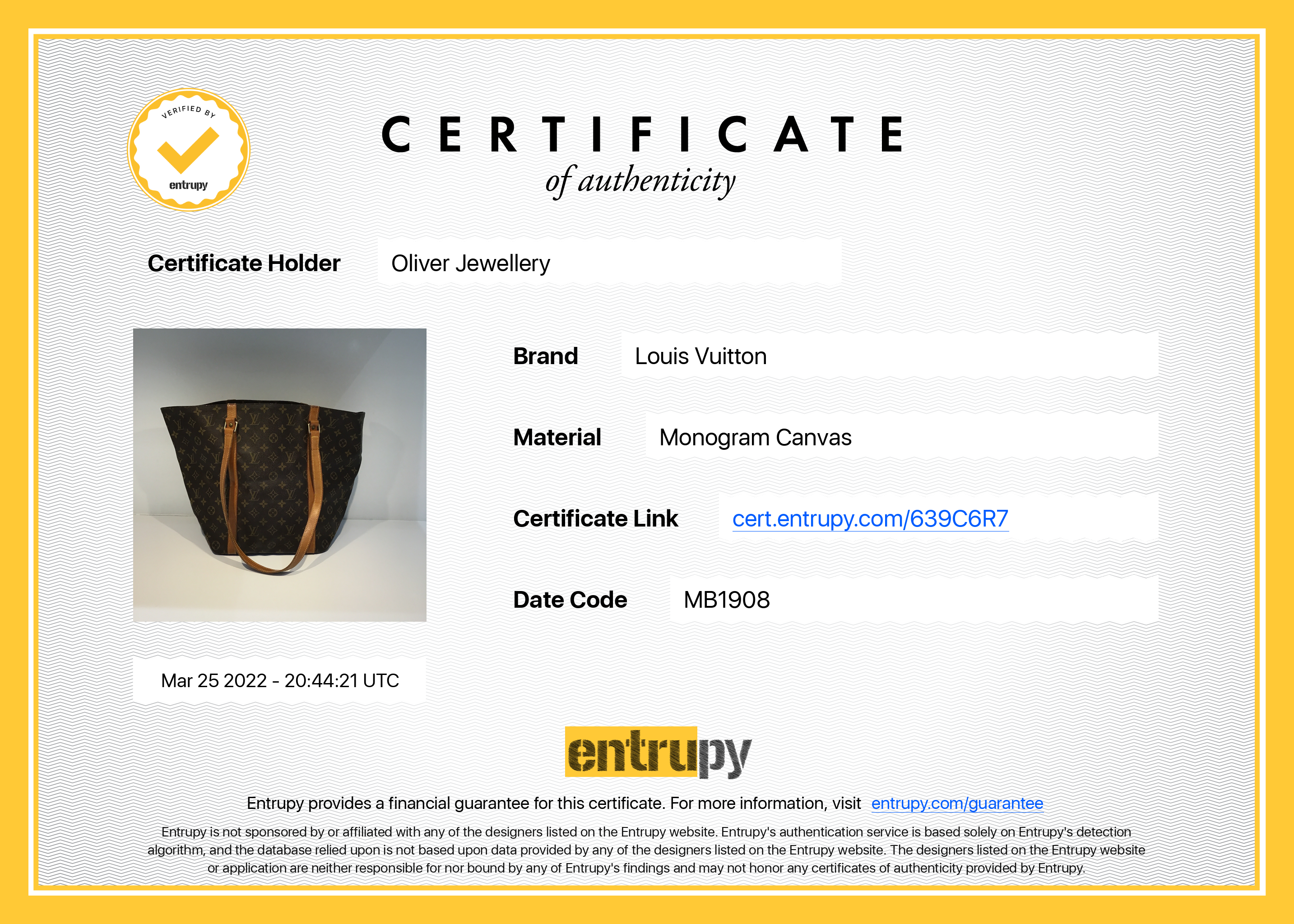 Louis Vuitton Vintage Monogram Sac Shopping Tote 48