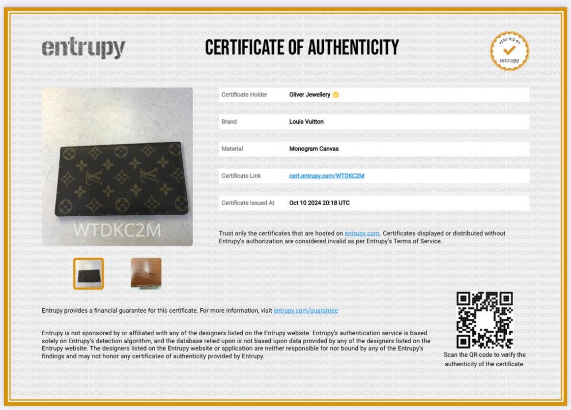 Louis Vuitton Vintage Monogram Vertical Bifold Wallet