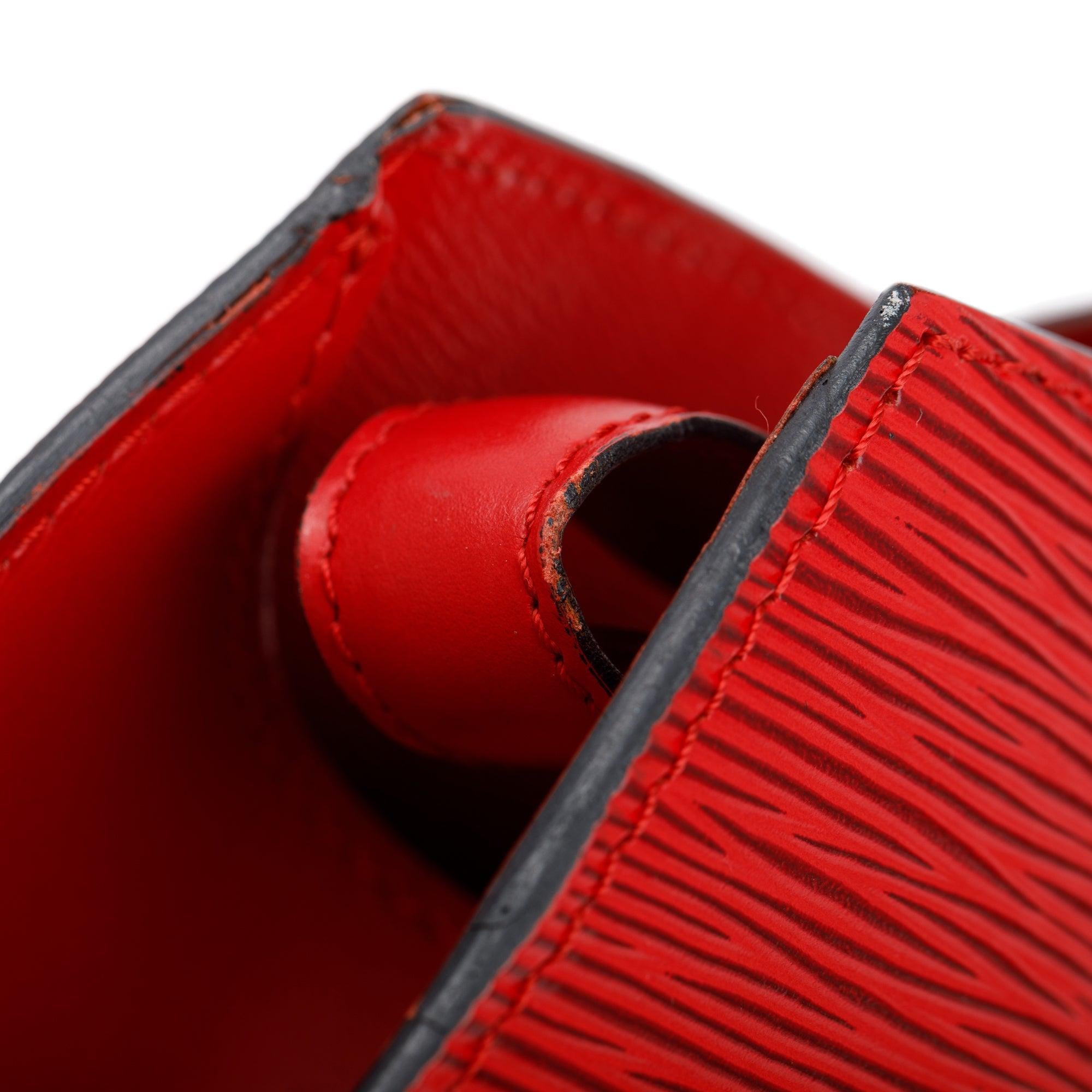 Louis Vuitton Vintage Red Epi Leather Cluny Bag