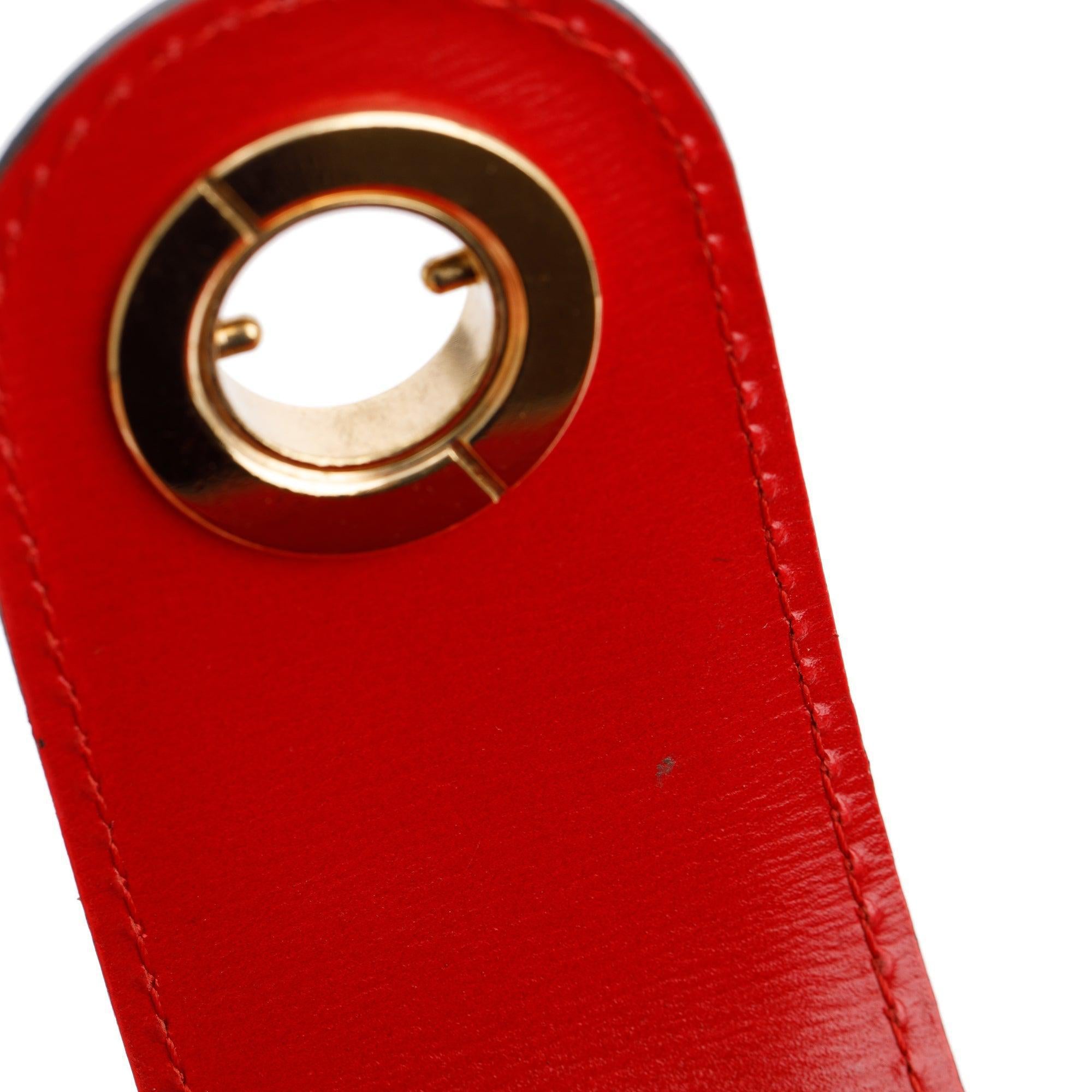 Louis Vuitton Vintage Red Epi Leather Cluny Bag