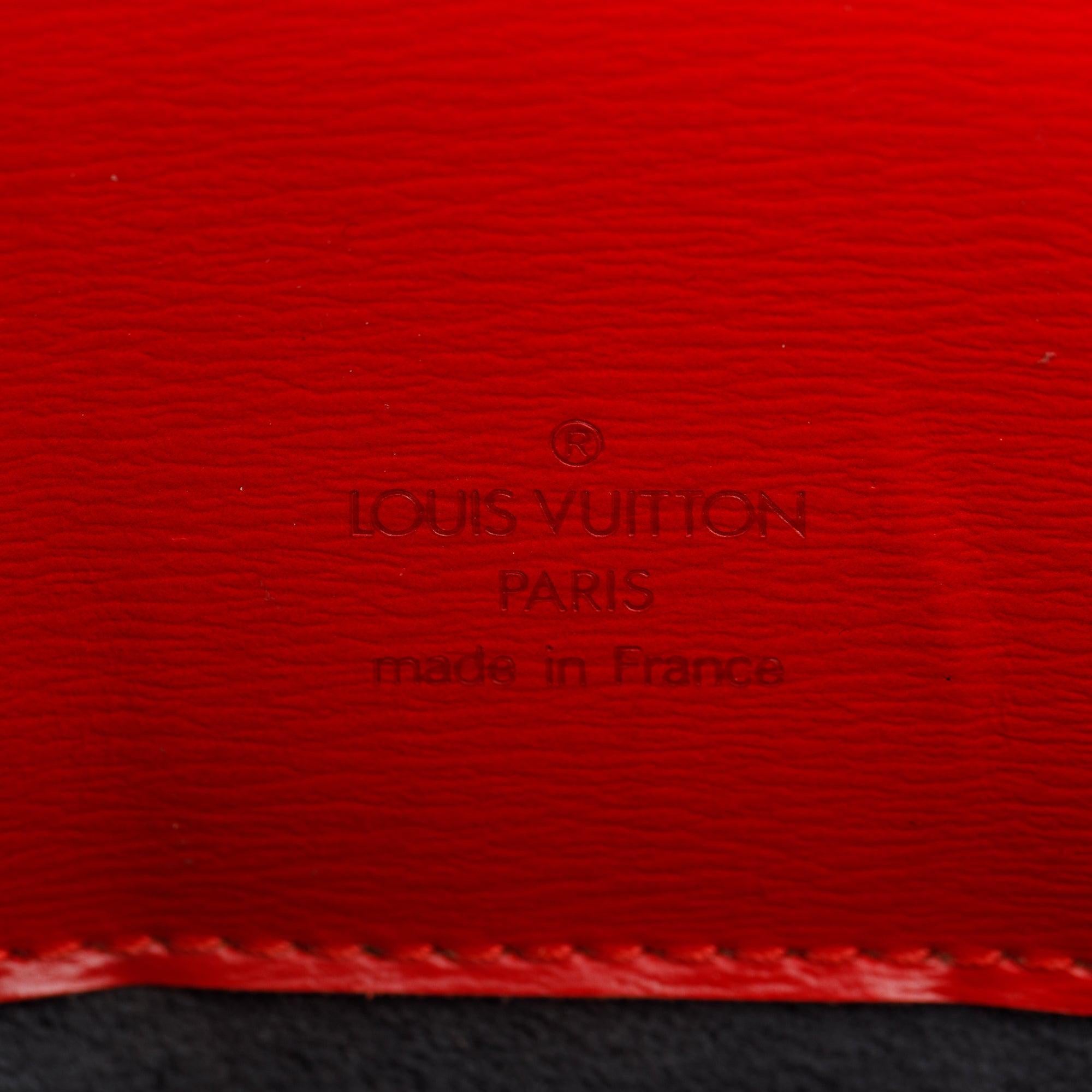 Louis Vuitton Vintage Red Epi Leather Cluny Bag