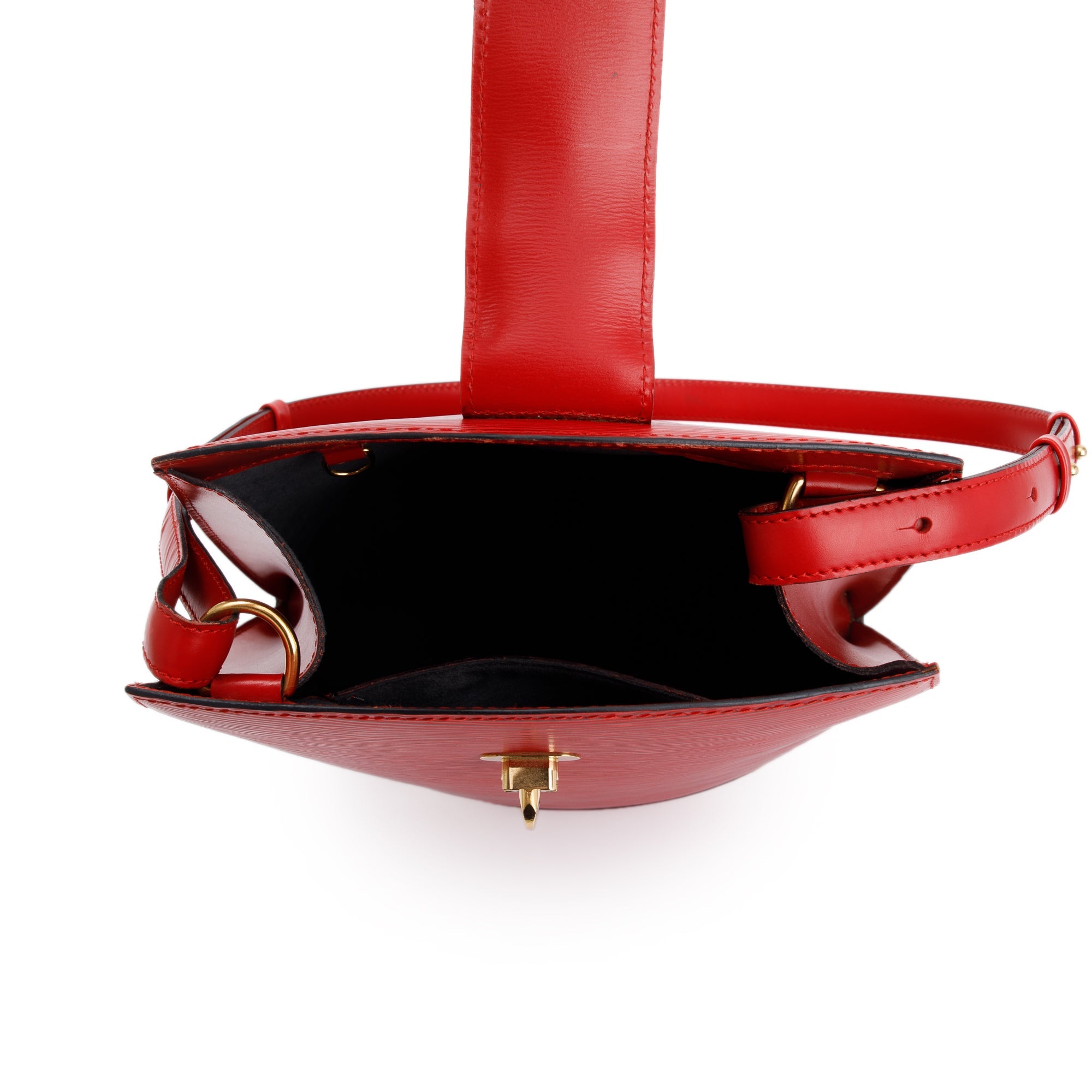 Louis Vuitton Vintage Red Epi Leather Cluny Bag