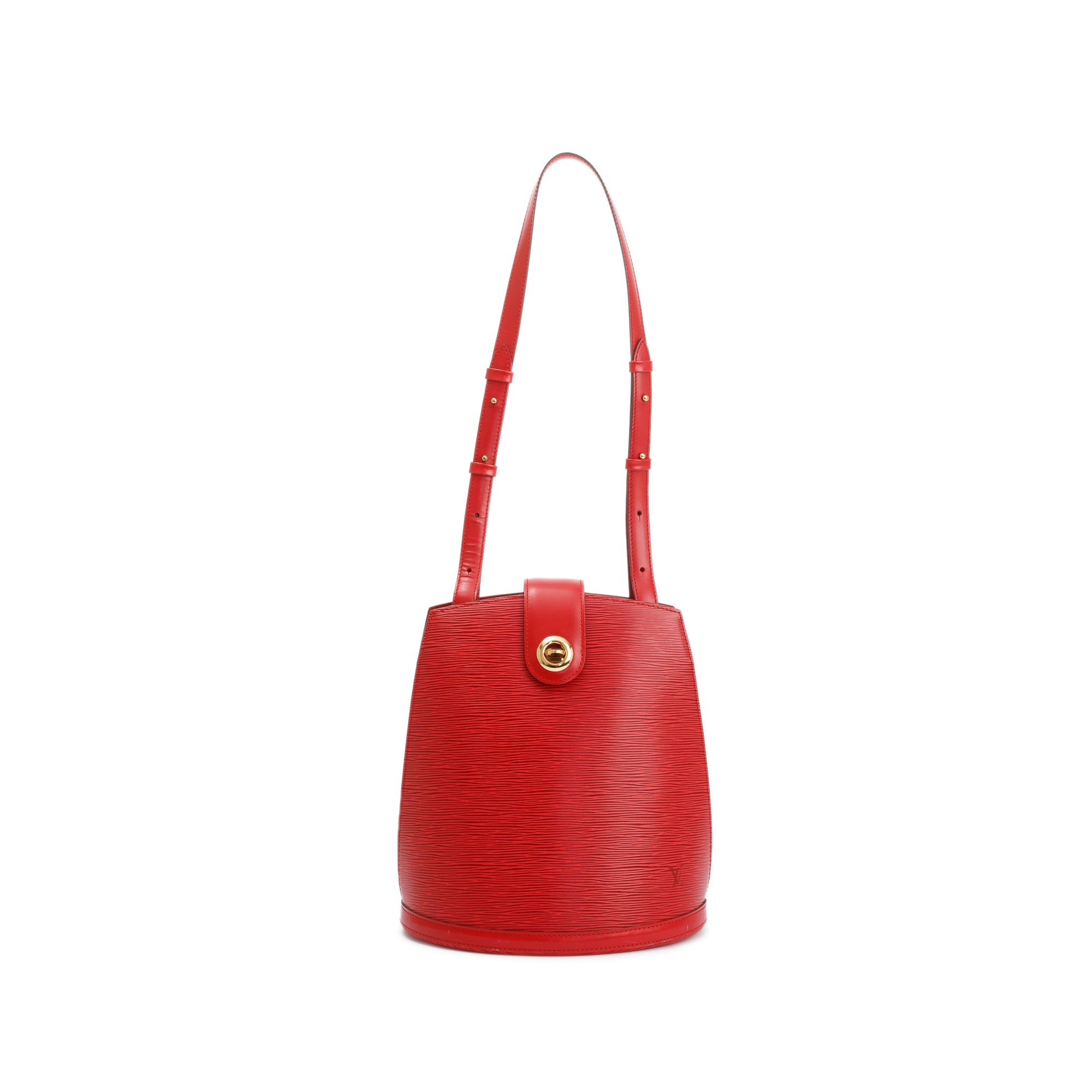 Louis Vuitton Vintage Red Epi Leather Cluny Bag
