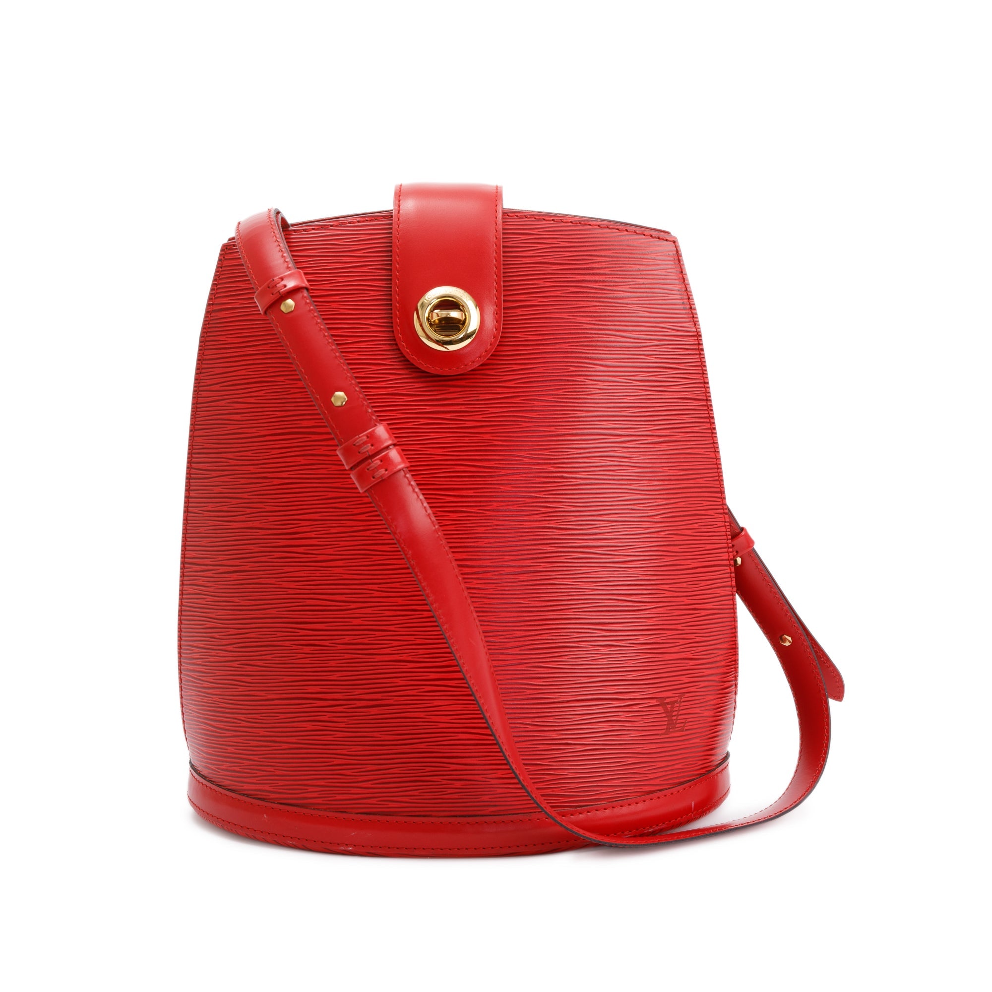 Louis Vuitton Vintage Red Epi Leather Cluny Bag