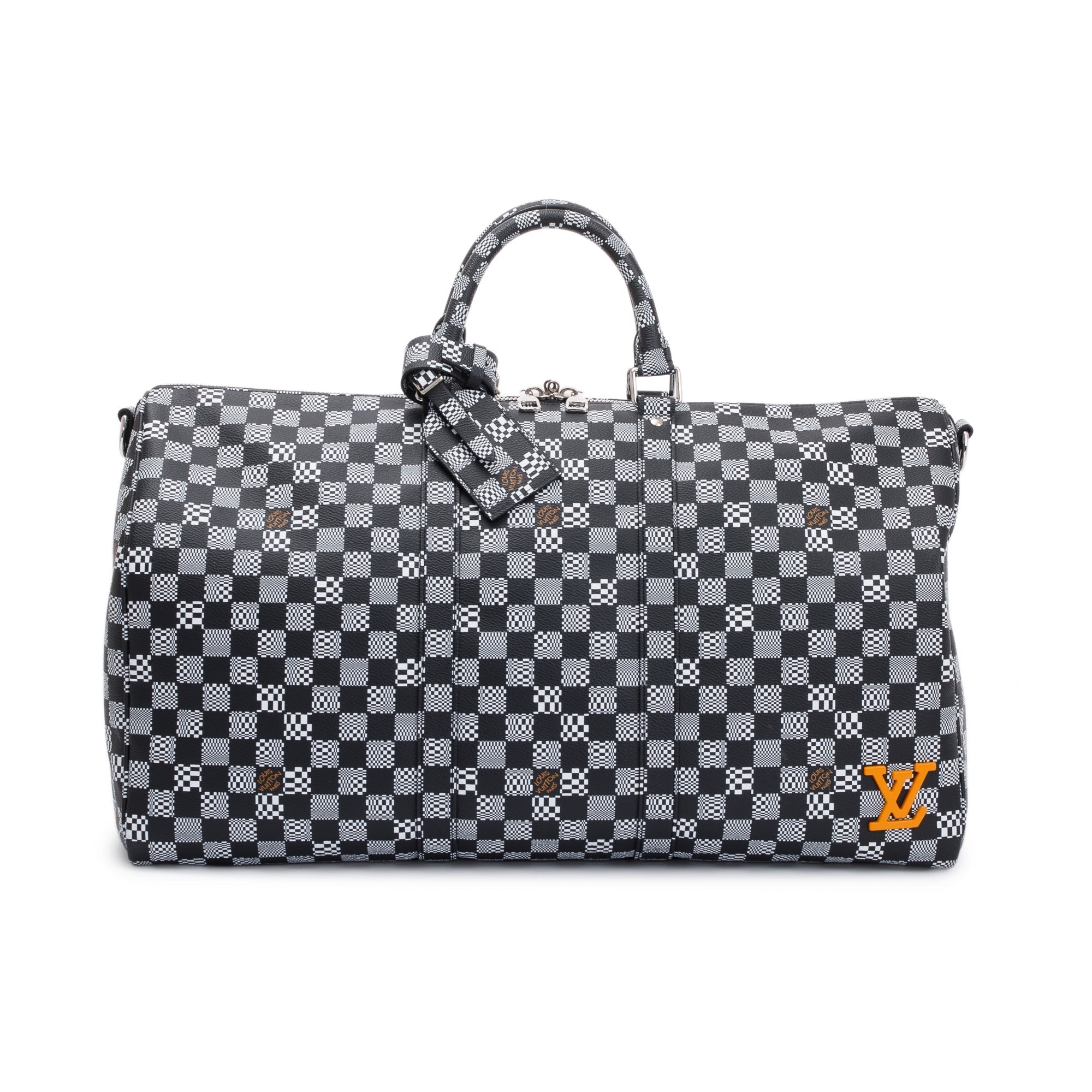 Louis Vuitton Virgil Abloh 2020 Limited Edition Distorted Damier Keepall Bandouliere 50