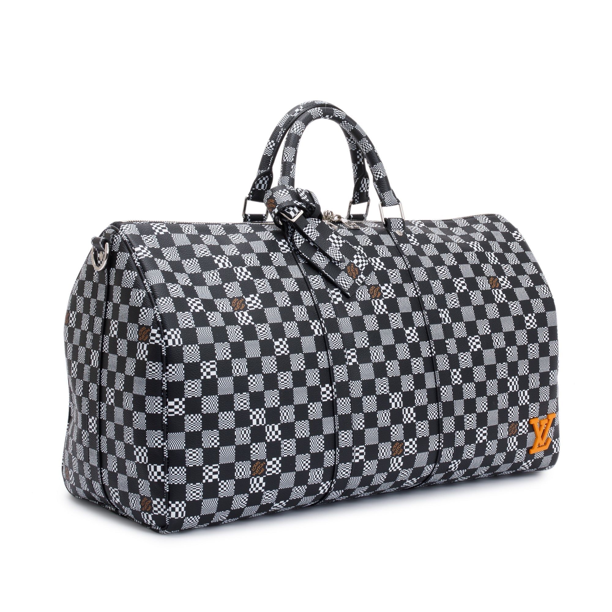 Louis Vuitton Virgil Abloh 2020 Limited Edition Distorted Damier Keepall Bandouliere 50