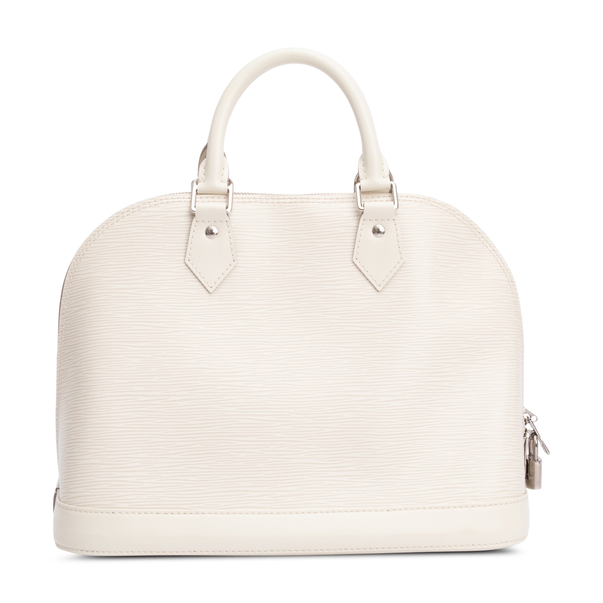 Louis Vuitton White Epi Leather Alma PM