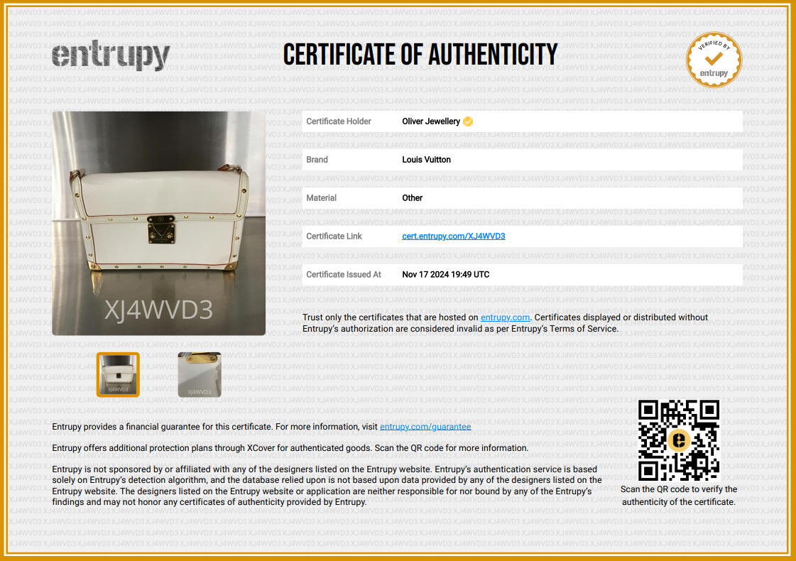 Louis Vuitton White Leather Suhali L'Aimable Bag