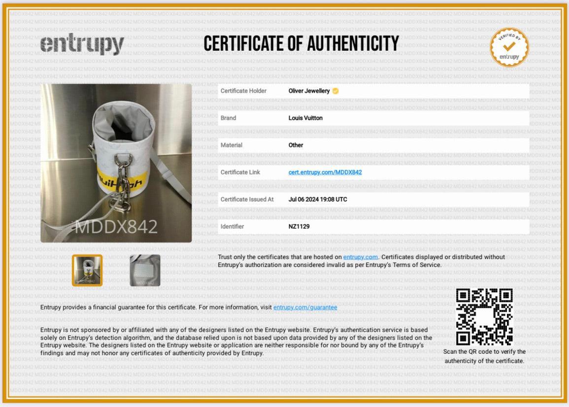 Louis Vuitton White Monogram Chalk Nano Chain Bag