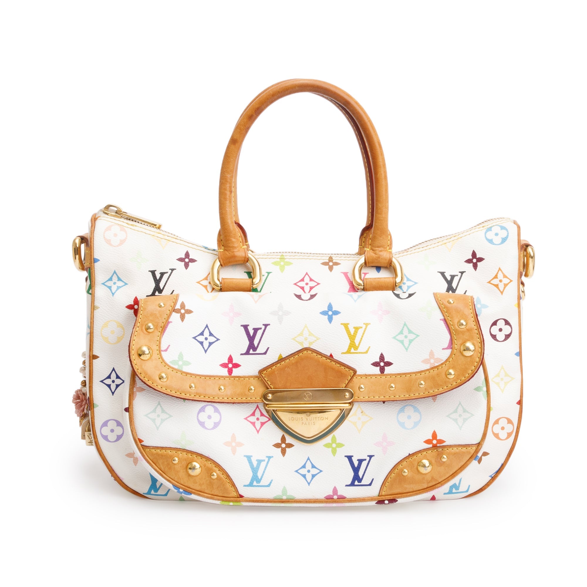 Louis Vuitton White Monogram Multicolore Rita w/ Strap