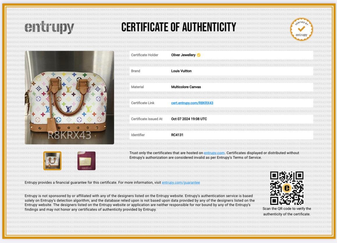 Louis Vuitton White Monogram Multicolour Alma PM