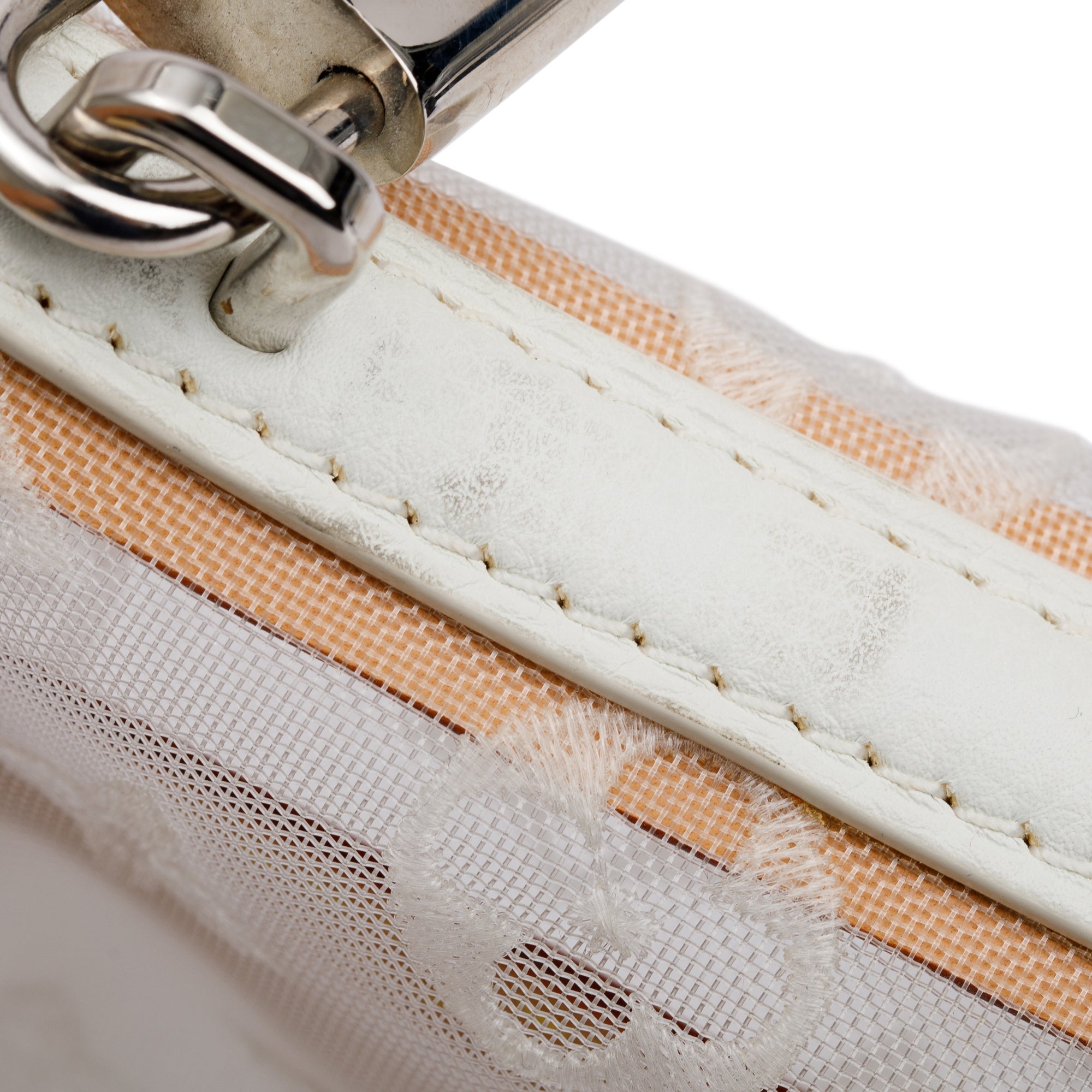 Louis Vuitton White Monogram Transparent Lockit Clutch