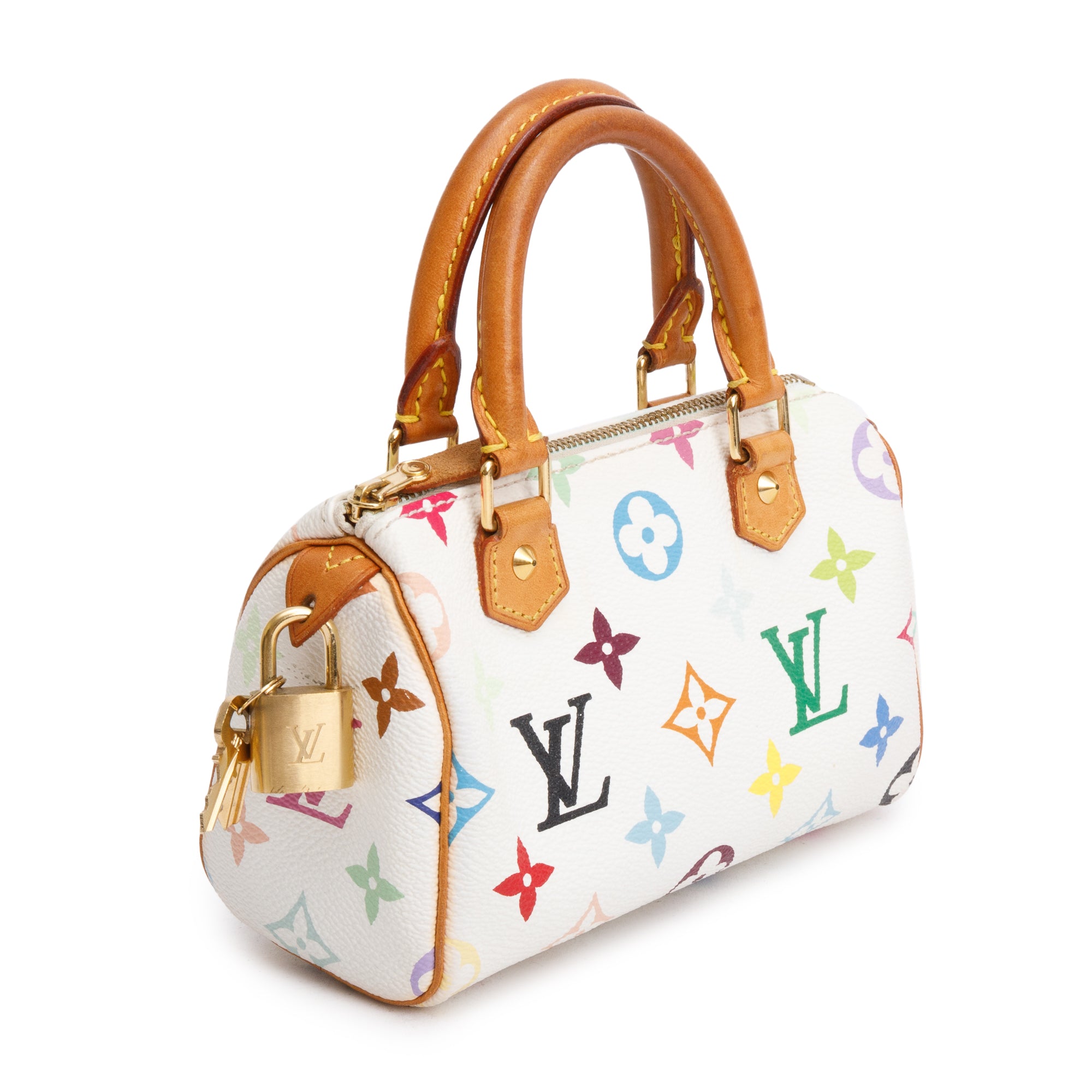 Louis Vuitton White Multicolore Mini HL Speedy