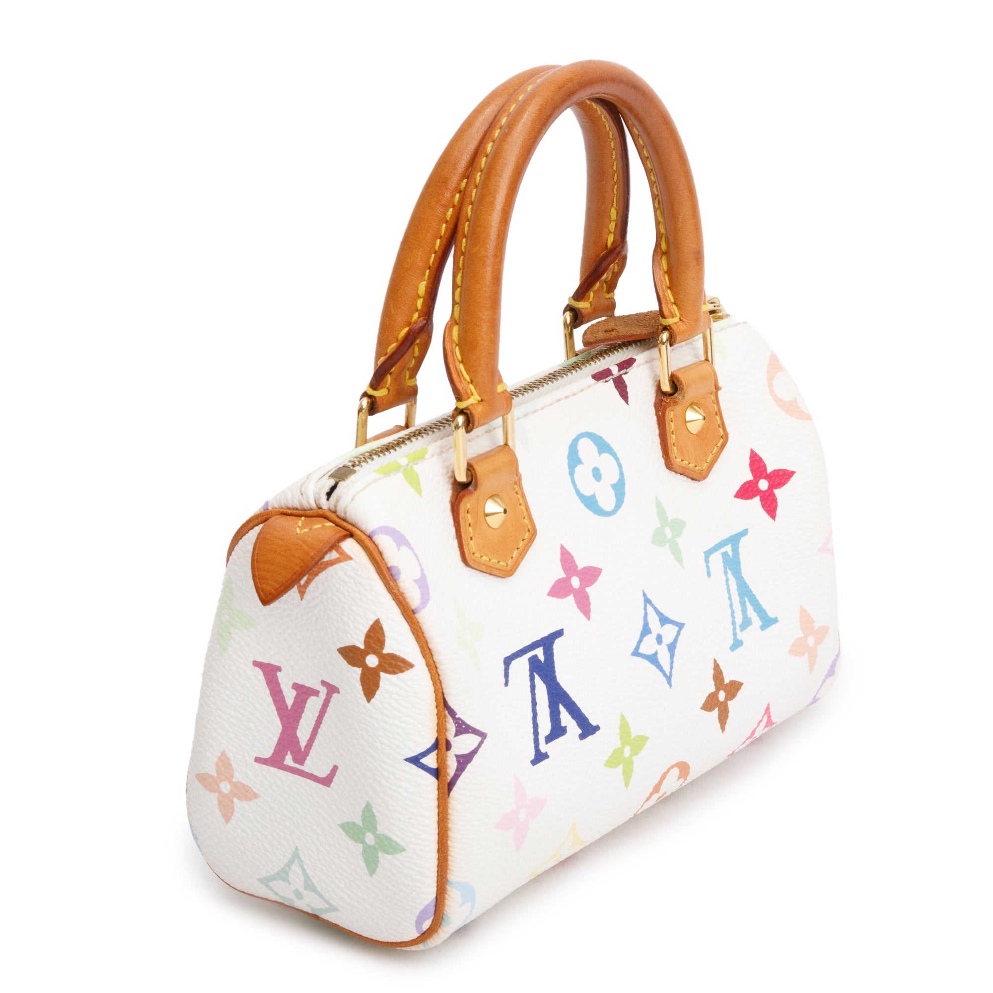 Louis Vuitton White Multicolore Mini HL Speedy