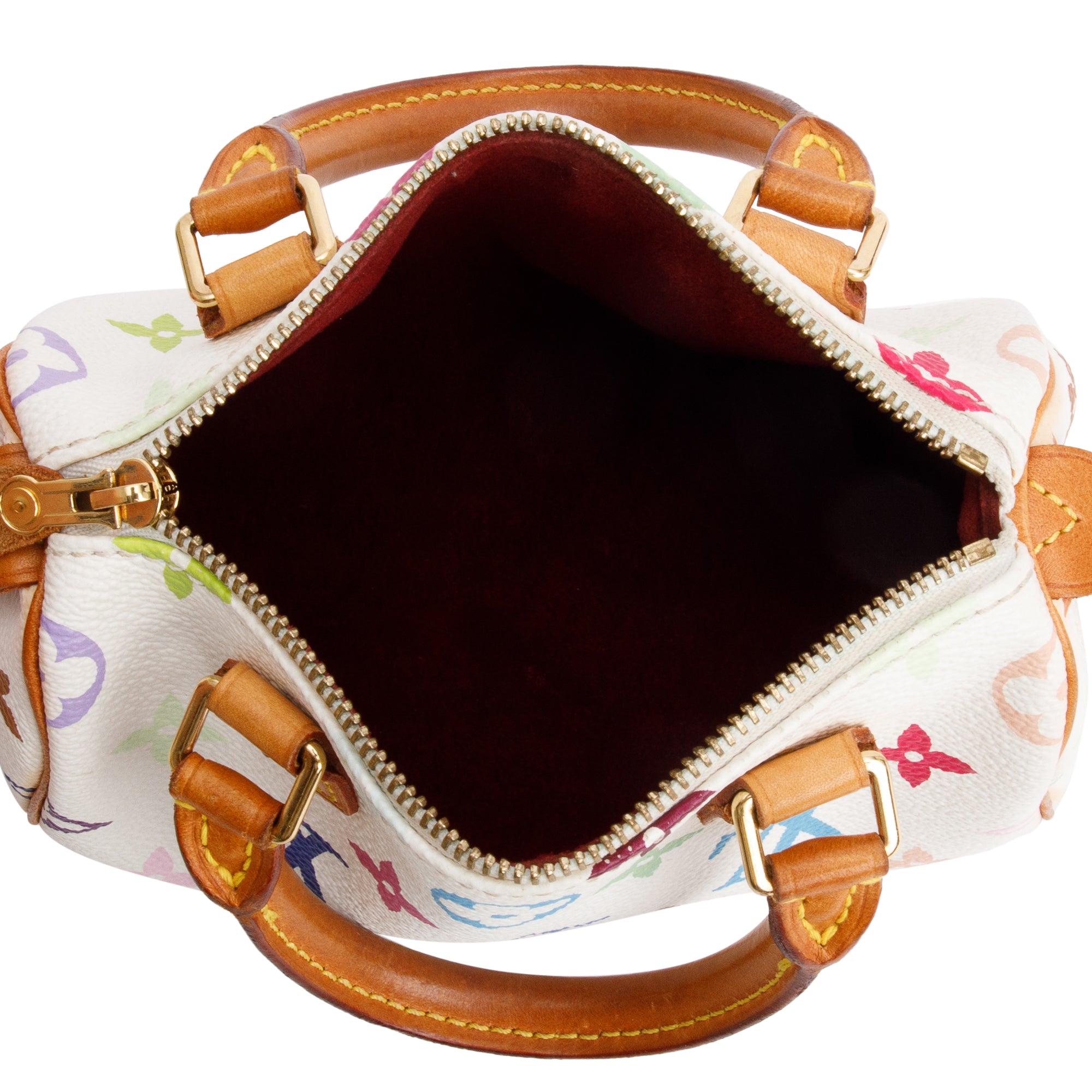 Louis Vuitton White Multicolore Mini HL Speedy