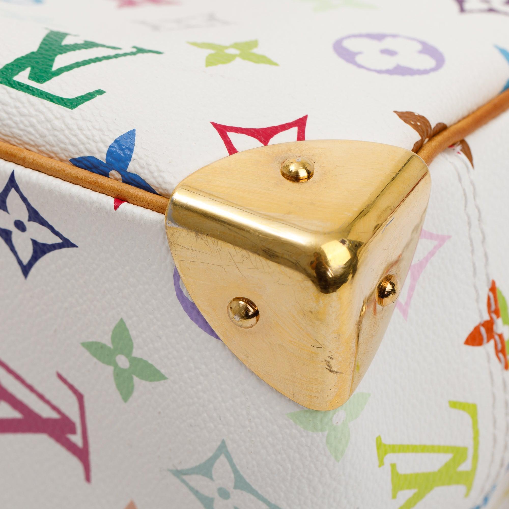 Louis Vuitton White Multicolore Monogram Trouville