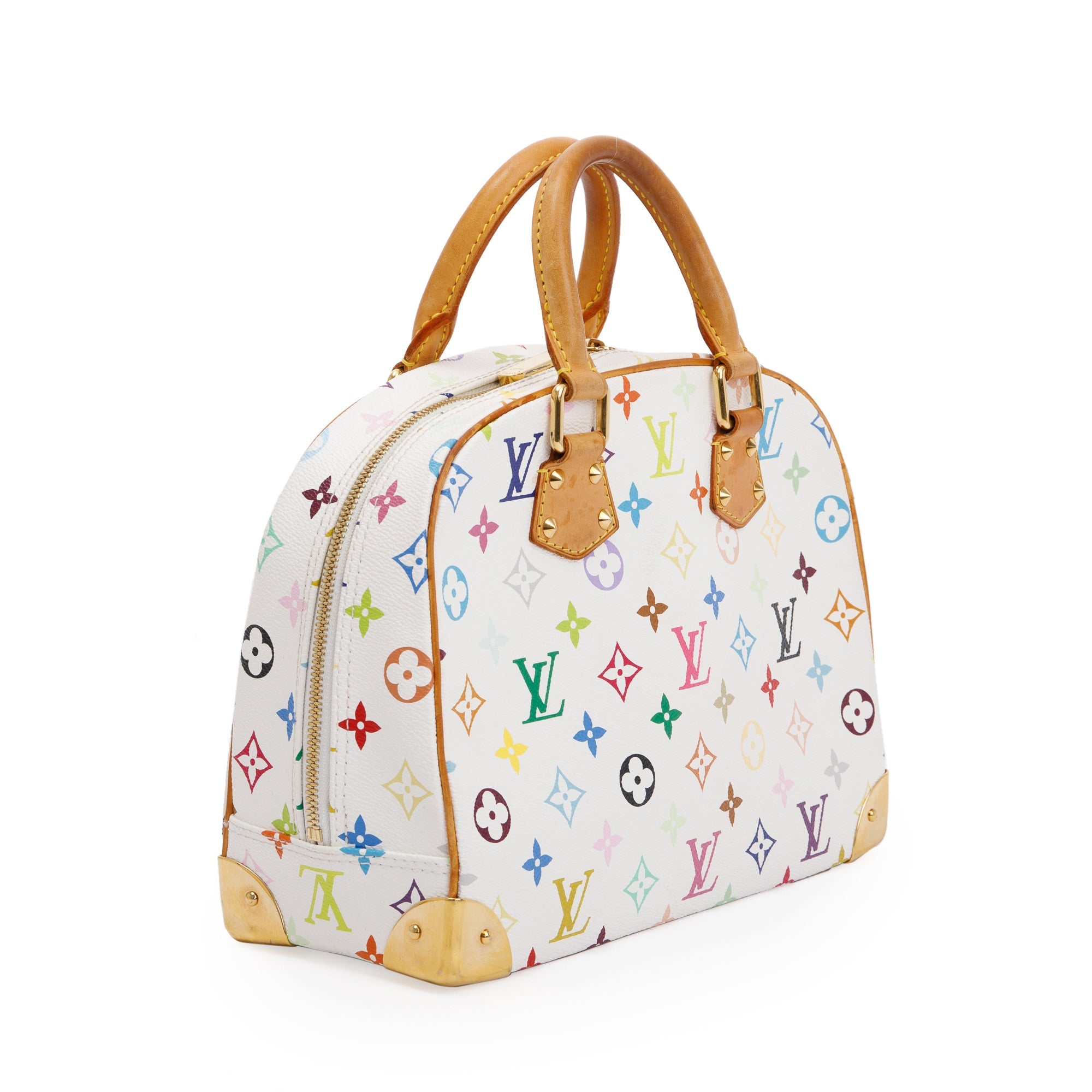 Louis Vuitton White Multicolore Monogram Trouville