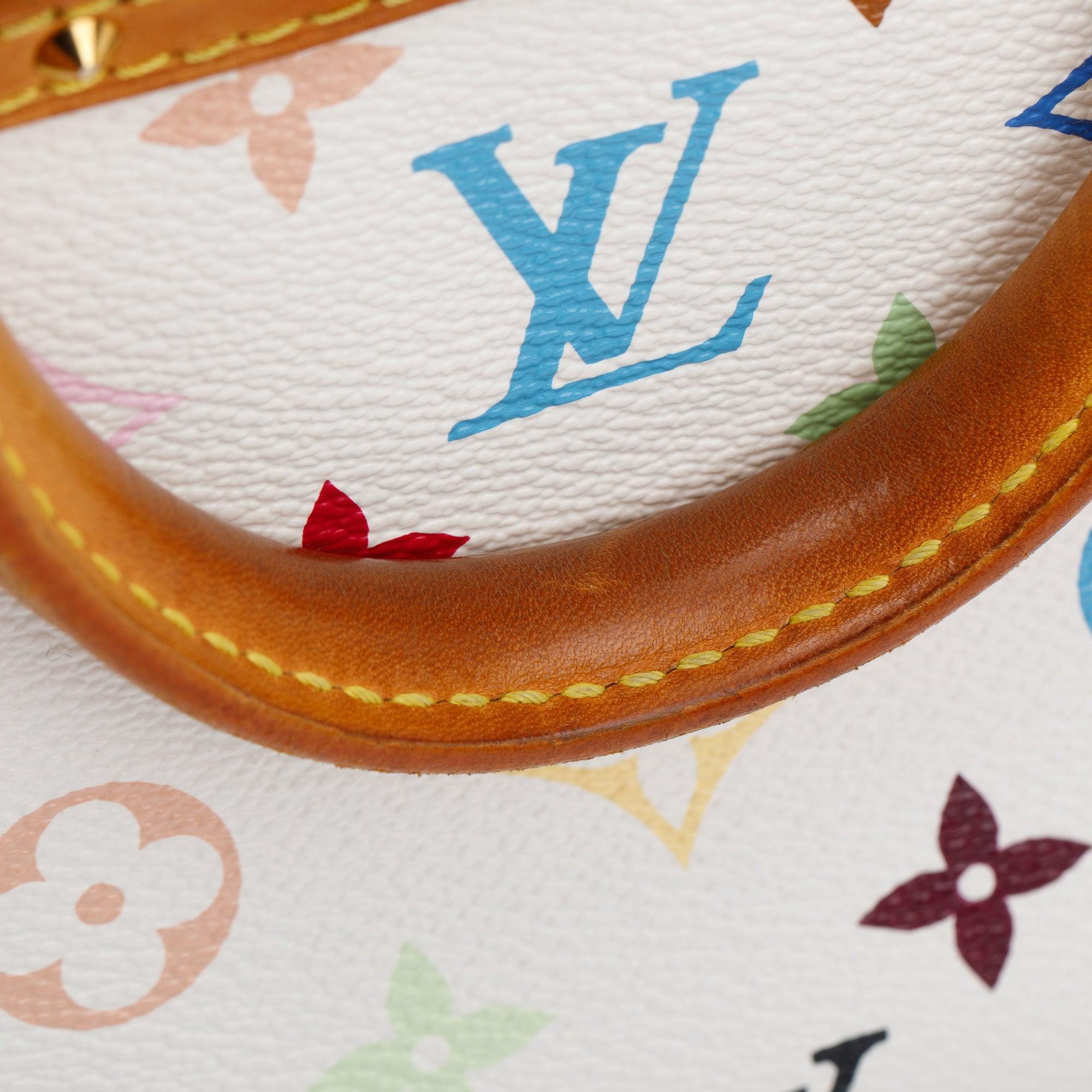 Louis Vuitton White Multicolore Monogram Trouville