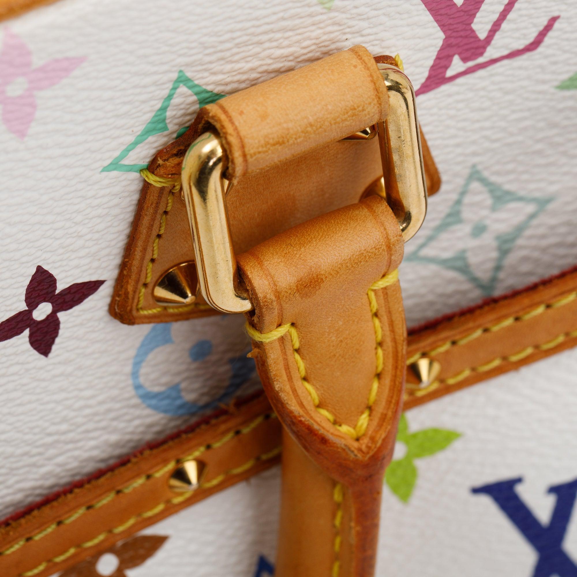 Louis Vuitton White Multicolore Monogram Trouville