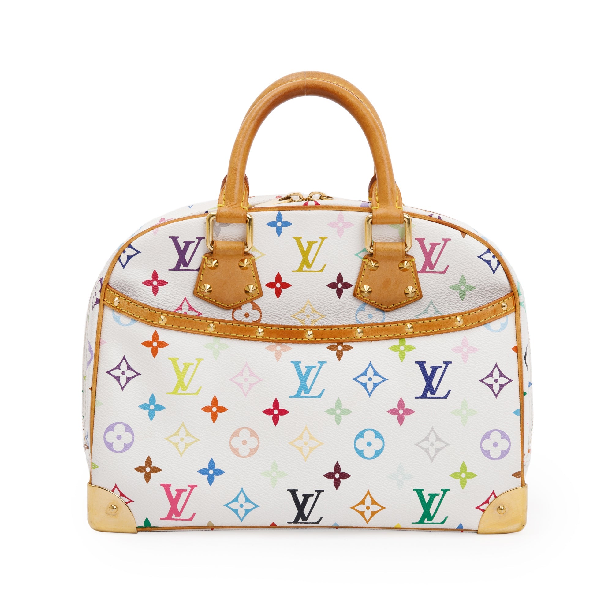 Louis Vuitton White Multicolore Monogram Trouville