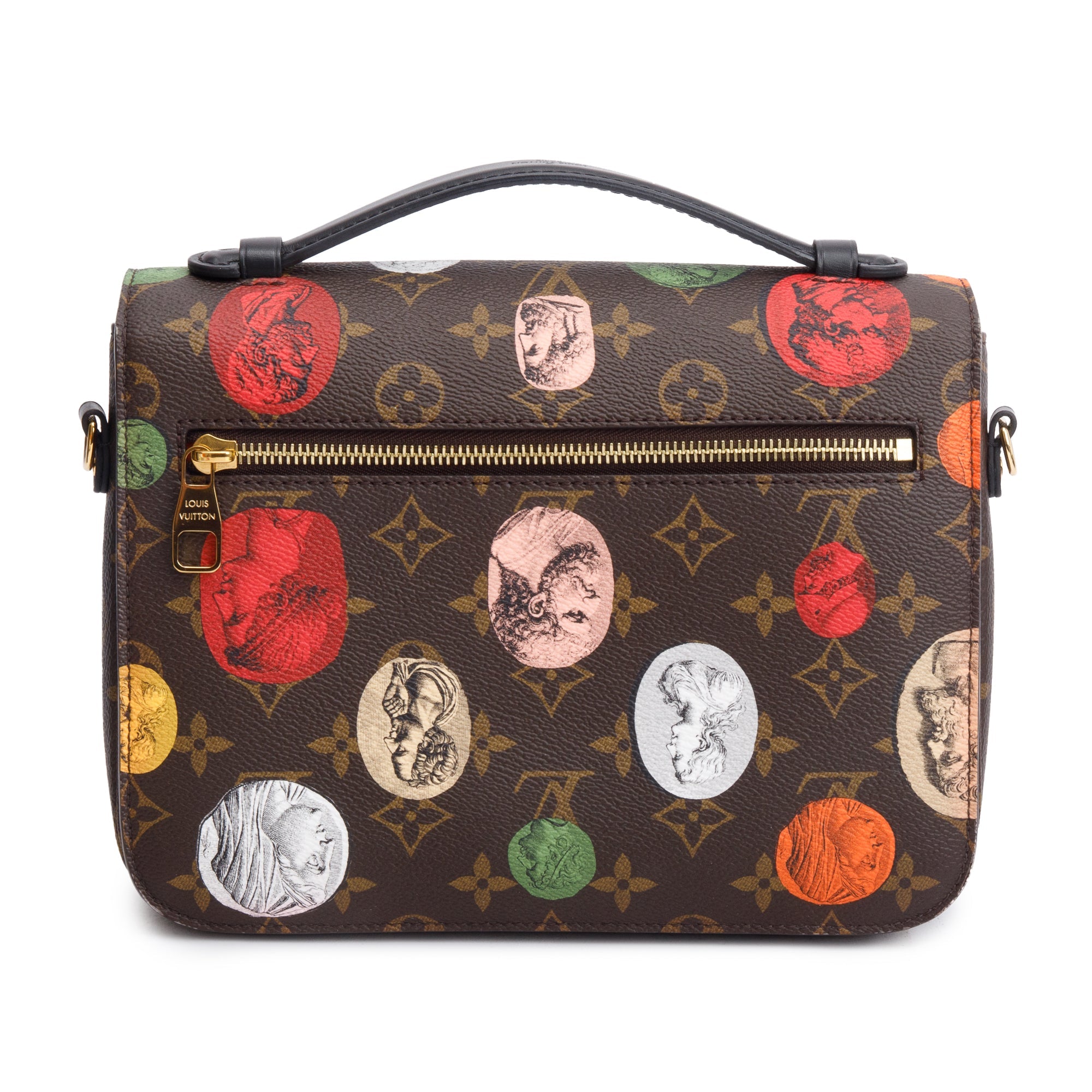 Louis Vuitton X Fornasetti 2022 Monogram Cameo Pochette Metis w/ Strap, Box & Receipt