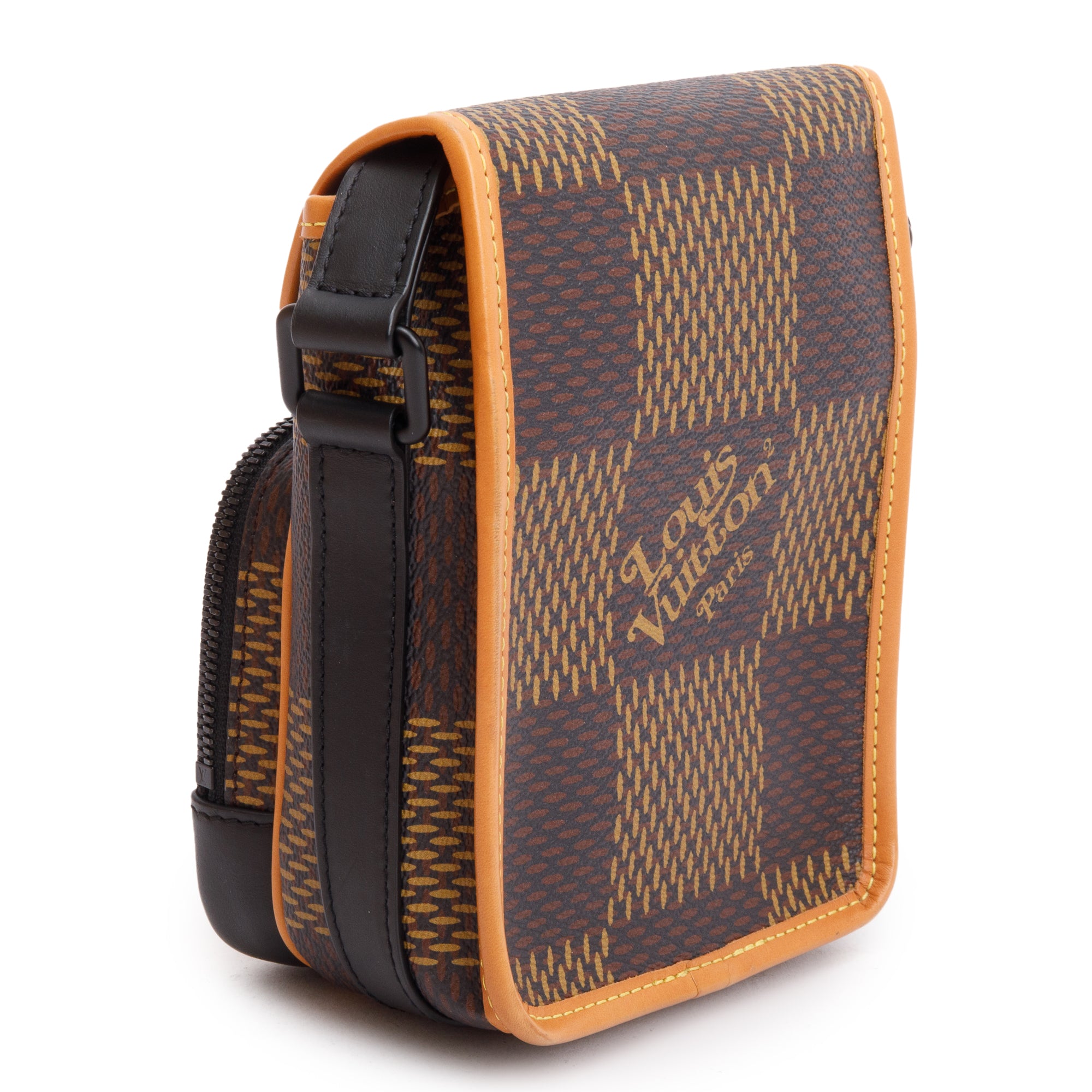 Louis Vuitton X Nigo Giant Damier Ebene Nano Amazone Messenger Bag w/ Box