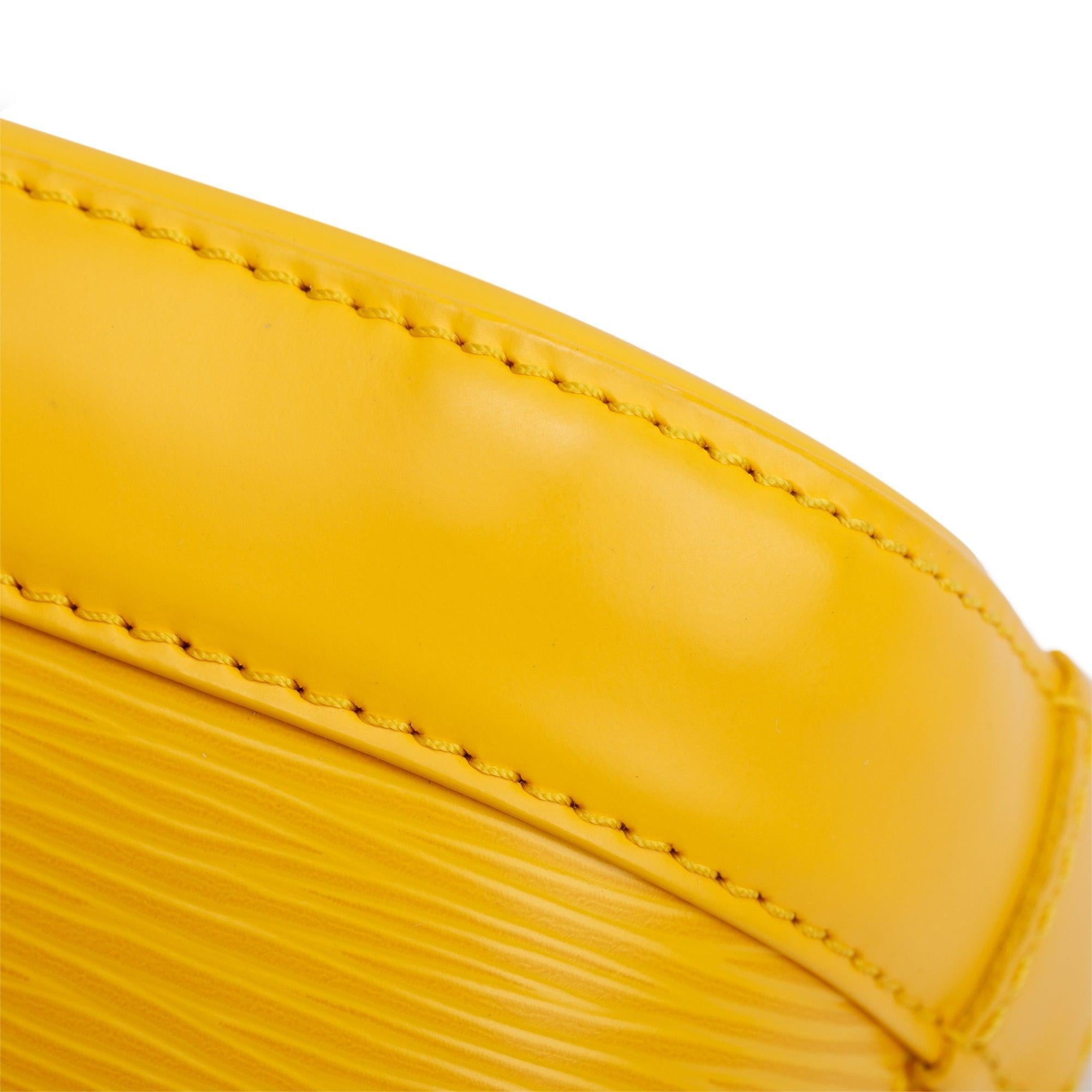 Louis Vuitton Yellow Epi Leather Alma BB w/ Box & Receipt