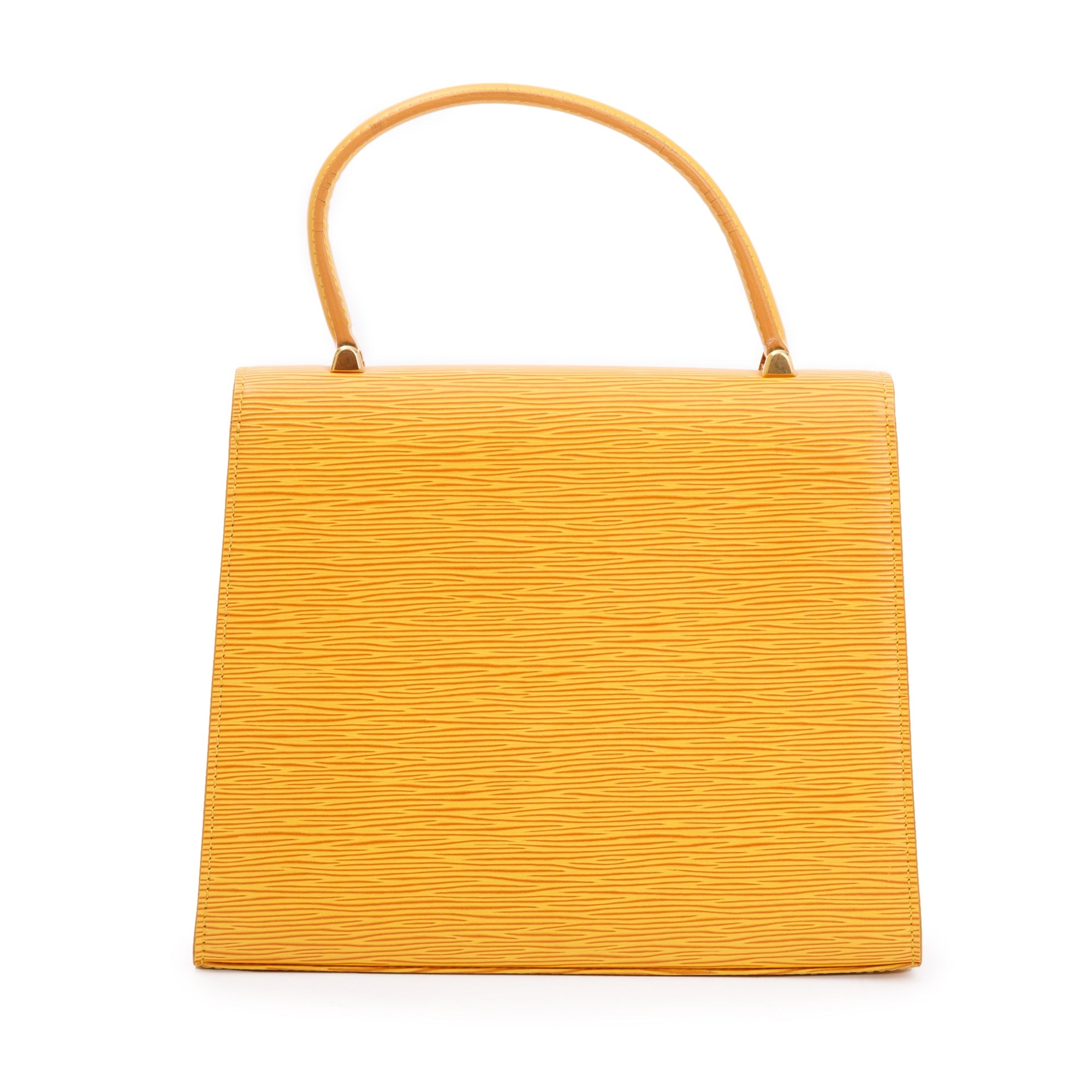 Louis Vuitton Yellow Epi Leather Malesherbes Handle Bag