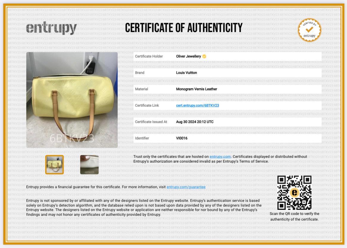 Louis Vuitton Yellow Monogram Vernis Bedford Bag