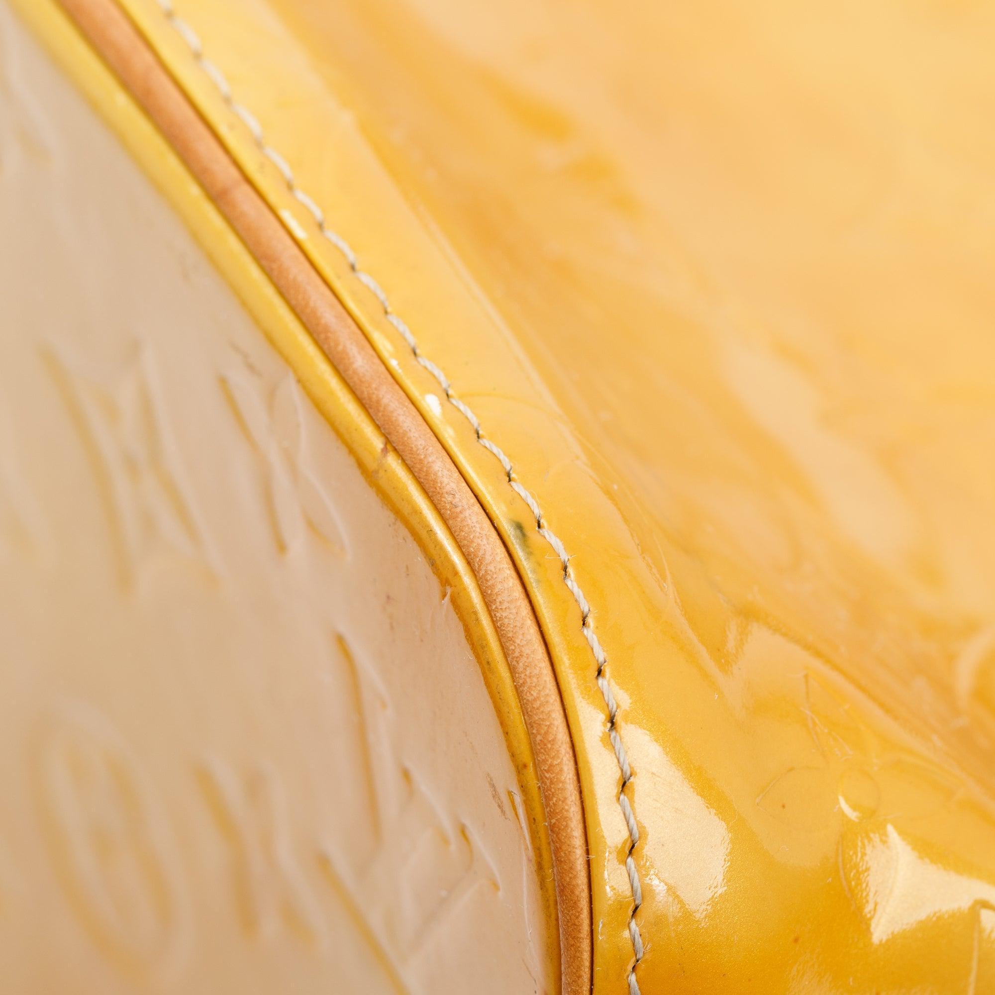 Louis Vuitton Yellow Monogram Vernis Houston Tote