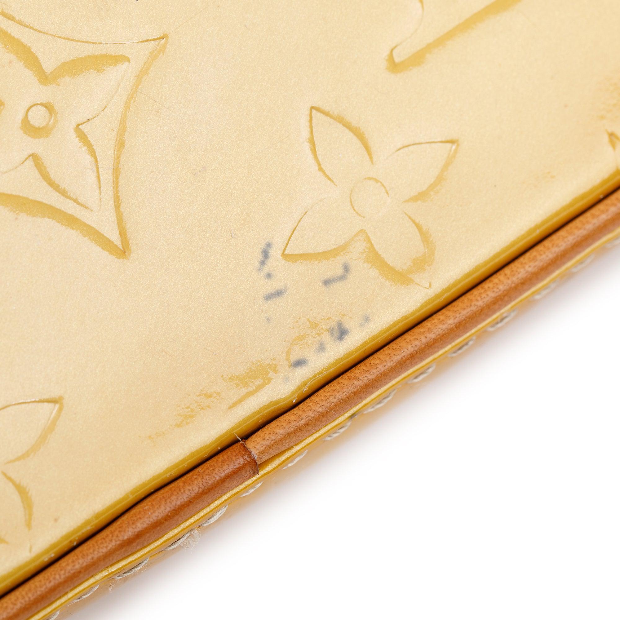 Louis Vuitton Yellow Monogram Vernis Houston Tote