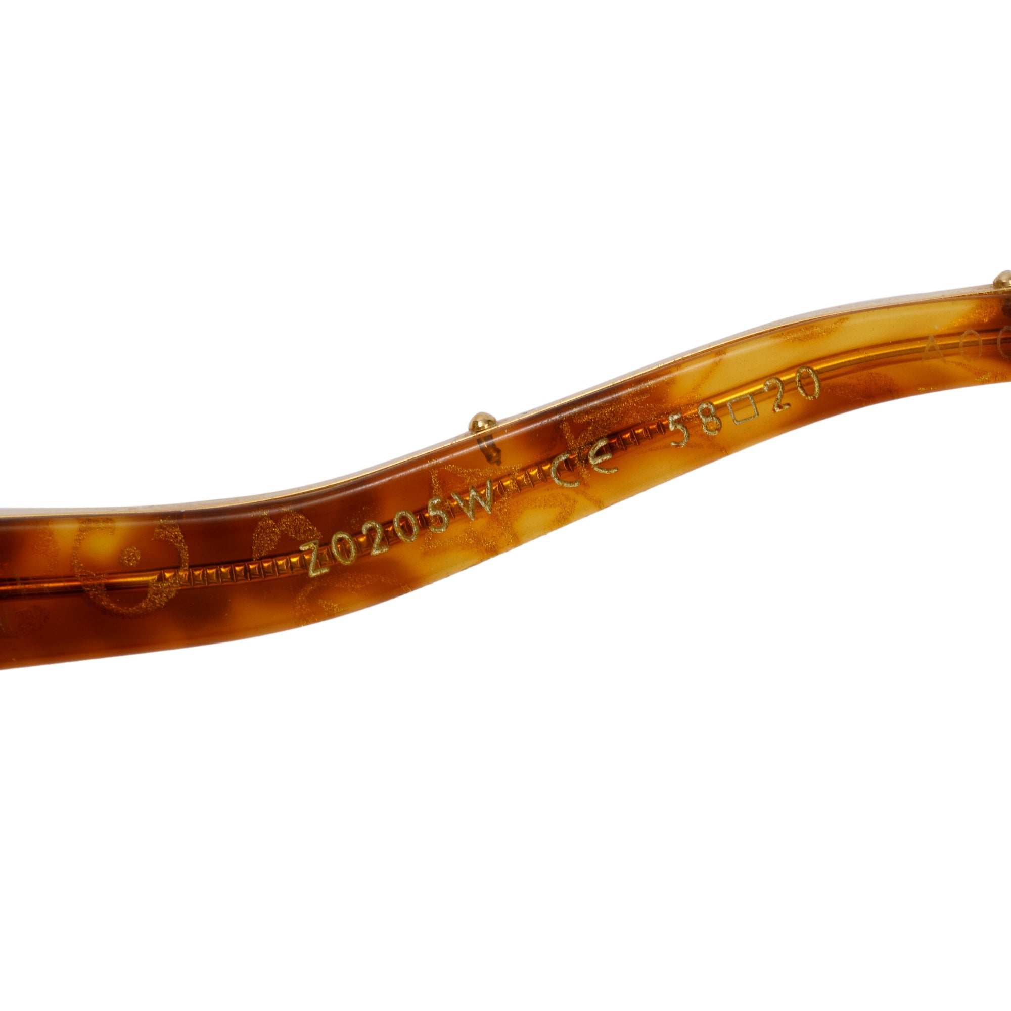 Louis Vuitton Z0205W Brown Havana Monogram Acetate Gina Oversize Sunglasses w/ Case