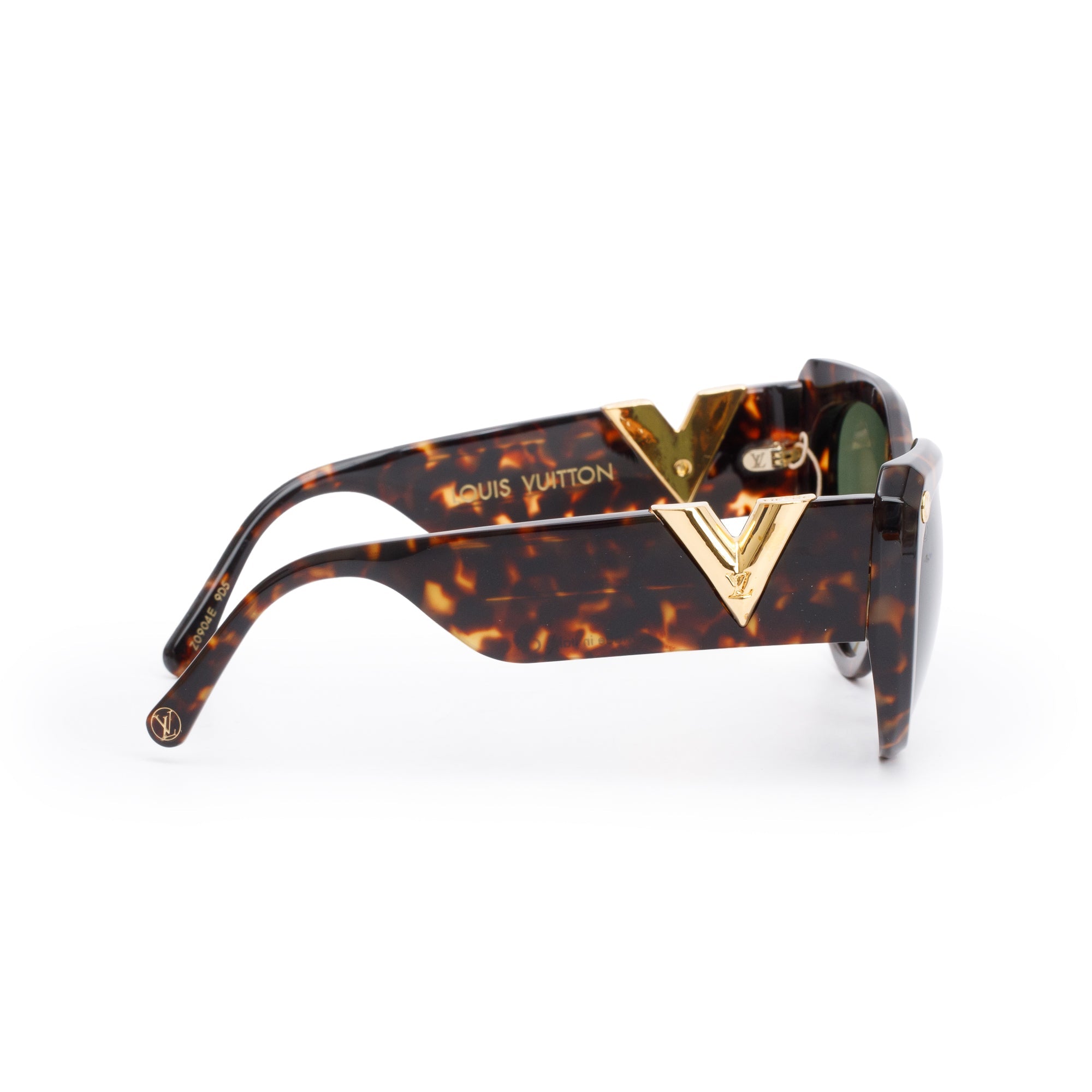Louis Vuitton Z0904E Brown Tortoise Acetate My Fair Lady Sunglasses w/ Box & Case