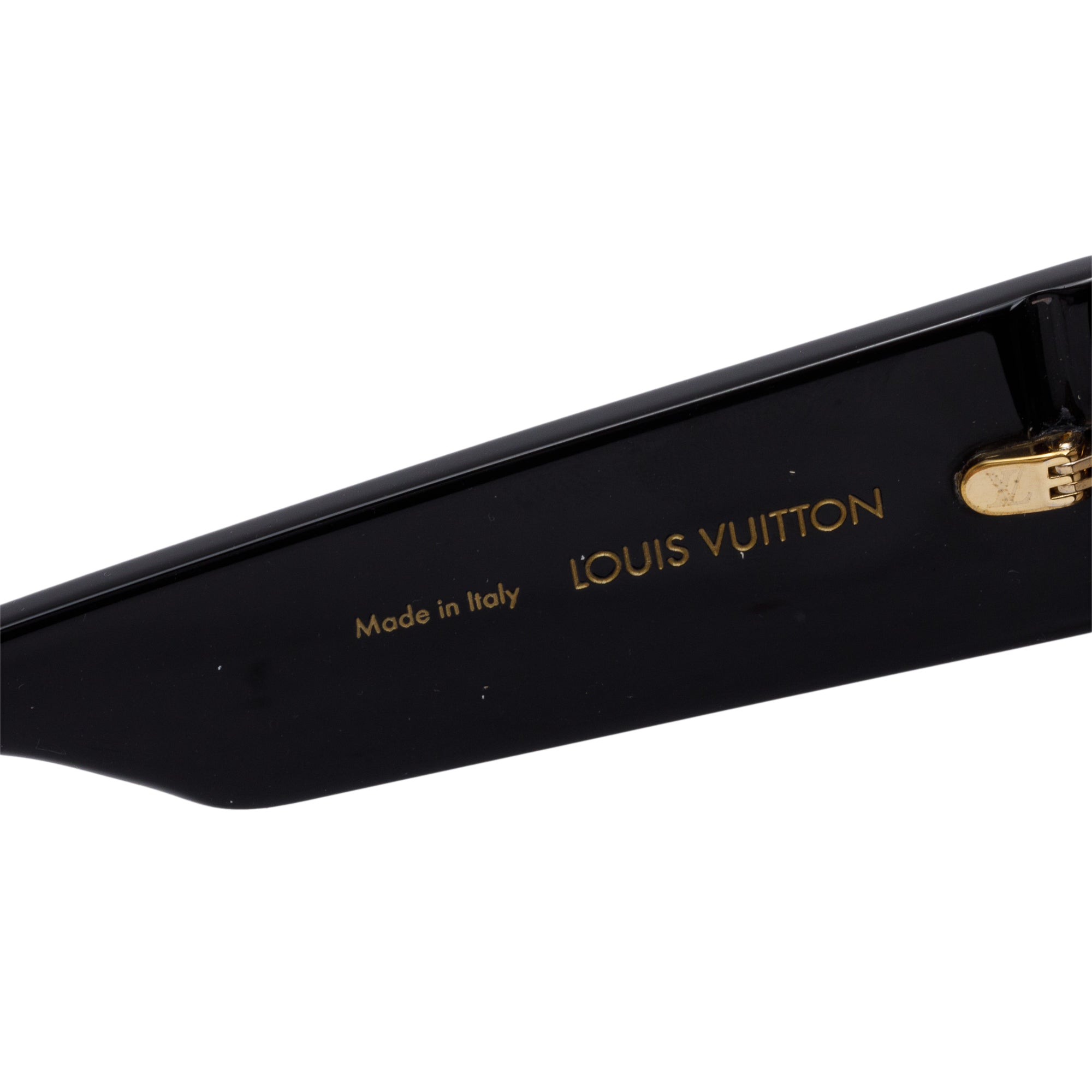 Louis Vuitton Z1291E Black Acetate Round Sunglasses w/ Box & Case