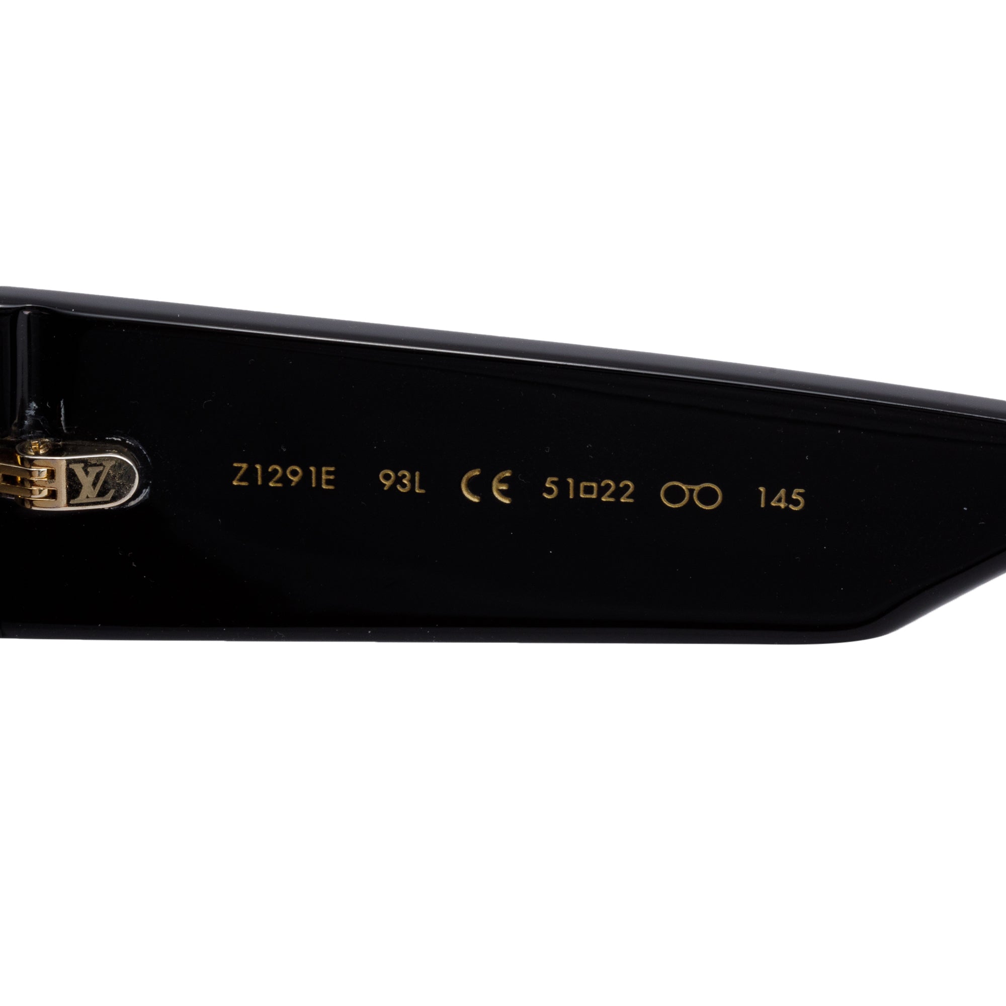 Louis Vuitton Z1291E Black Acetate Round Sunglasses w/ Box & Case