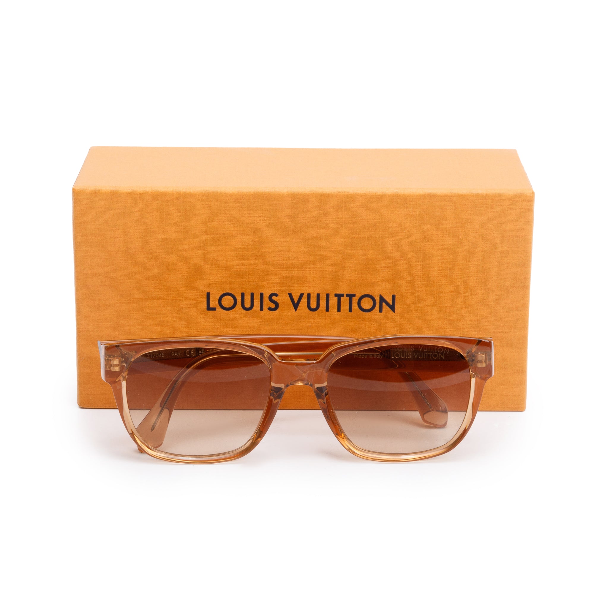 Louis Vuitton Z1704E Brown Acetate Sunglasses w/ Box