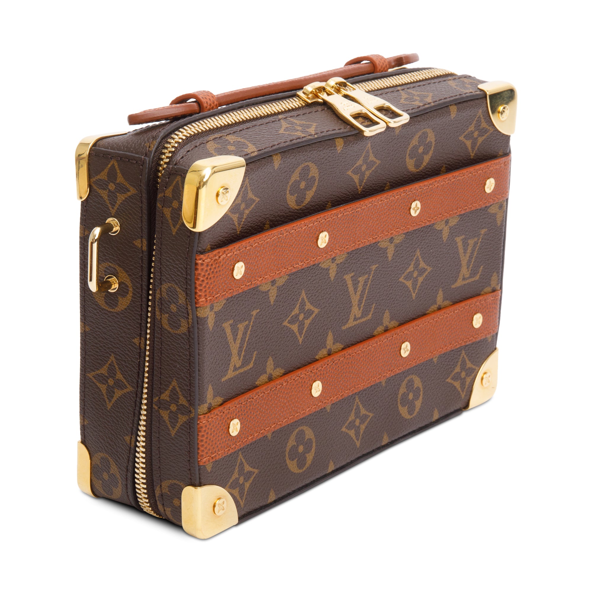 Louis Vuitton x NBA Monogram & Brown Grained Calfskin Handle Trunk