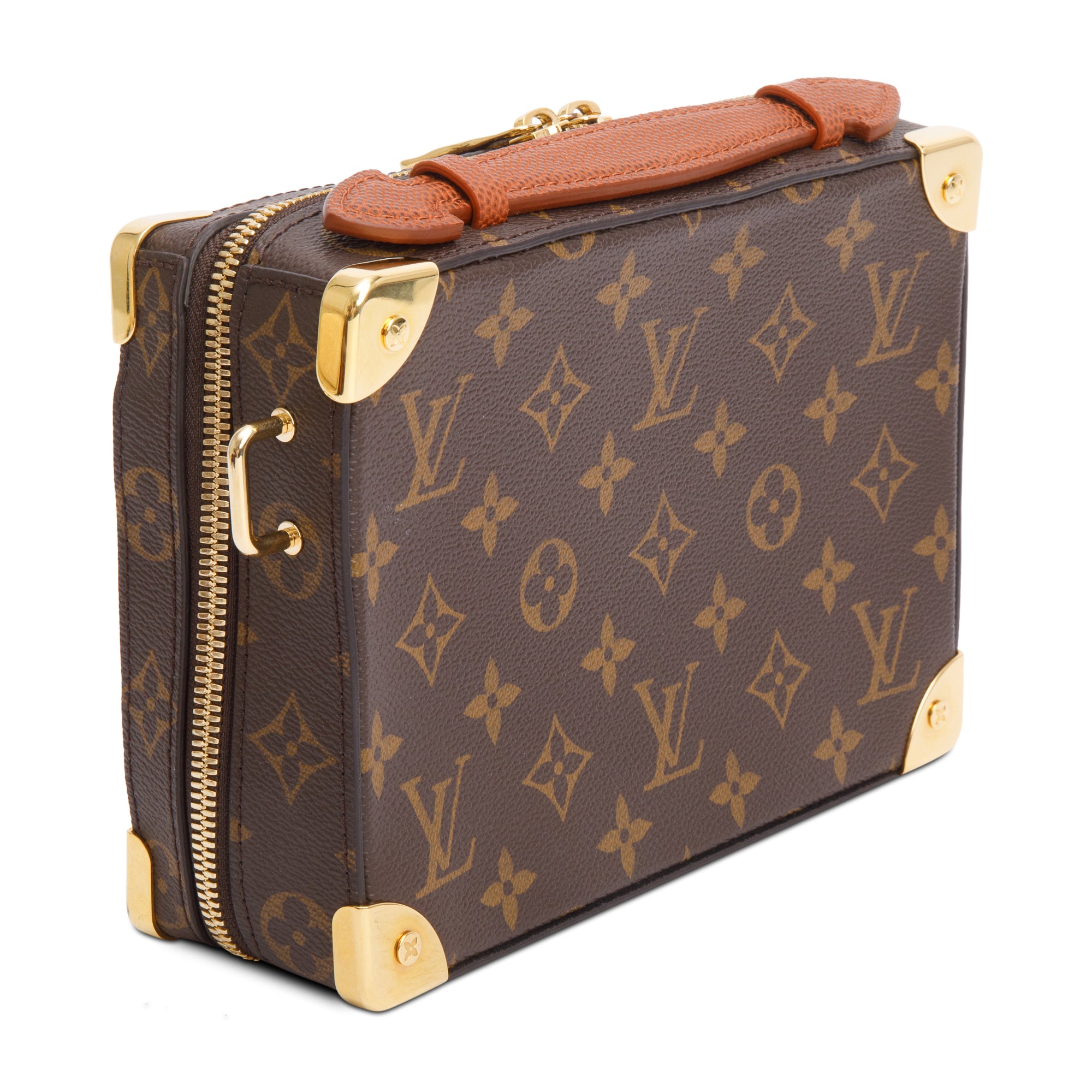 Louis Vuitton x NBA Monogram & Brown Grained Calfskin Handle Trunk
