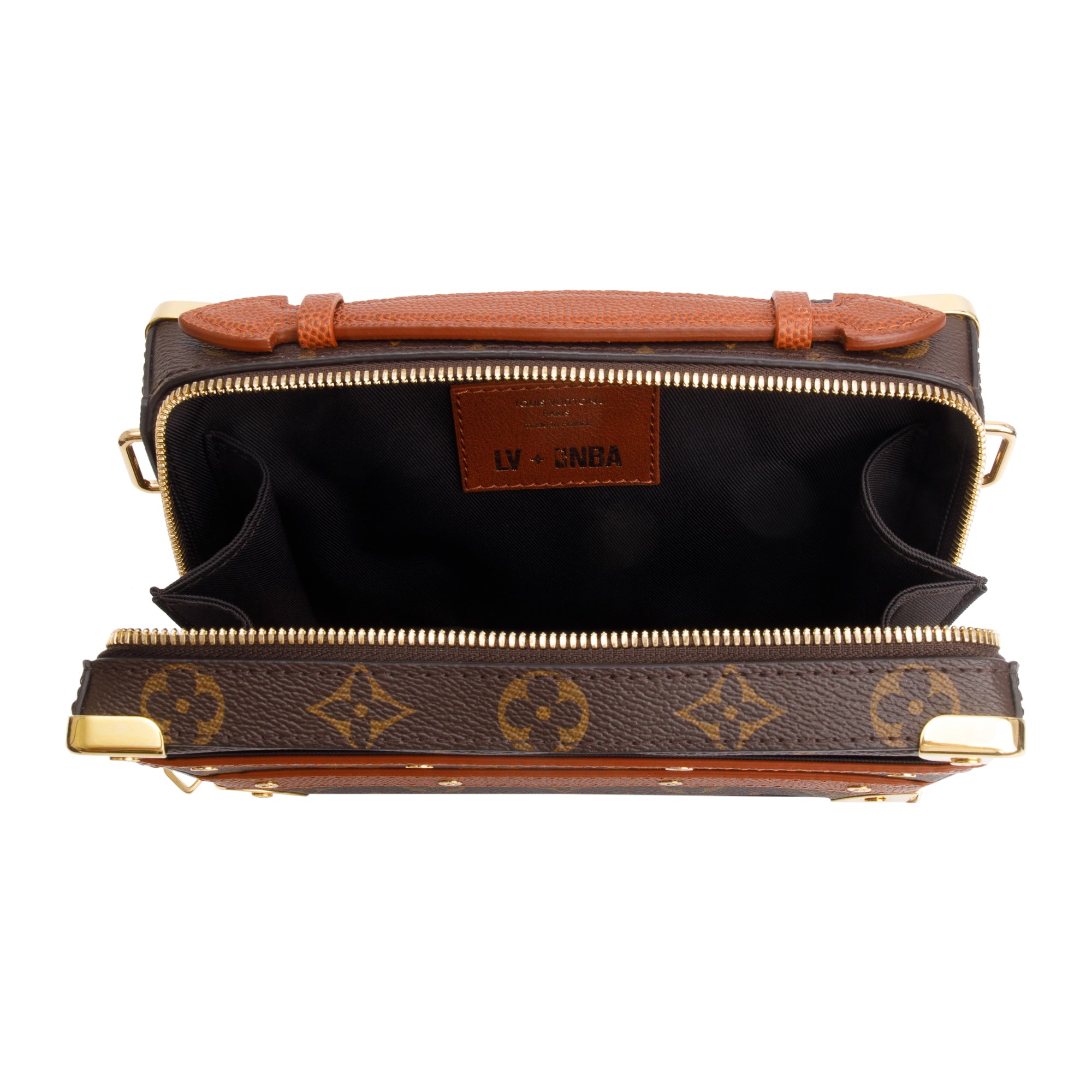 Louis Vuitton x NBA Monogram & Brown Grained Calfskin Handle Trunk