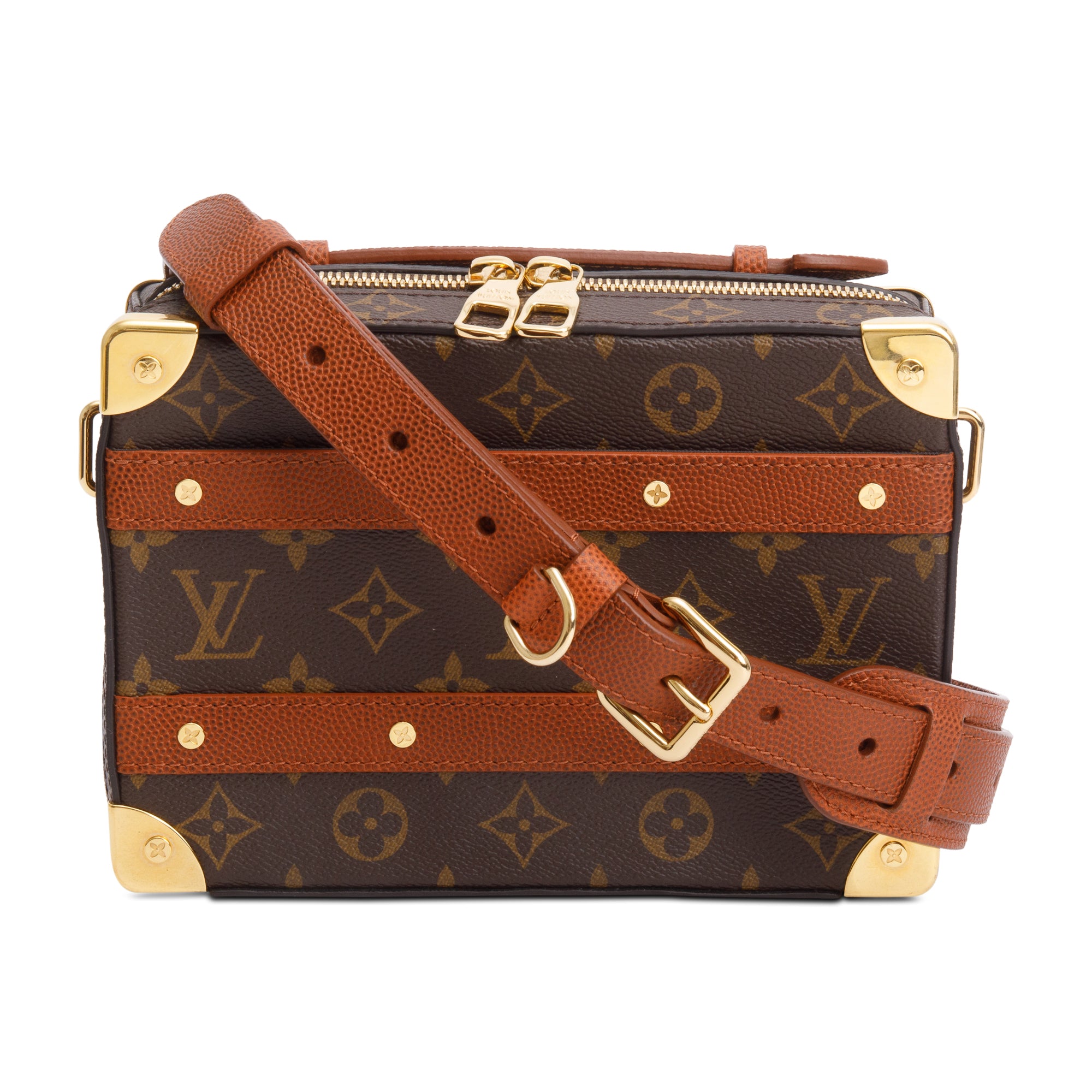 Louis Vuitton x NBA Monogram & Brown Grained Calfskin Handle Trunk