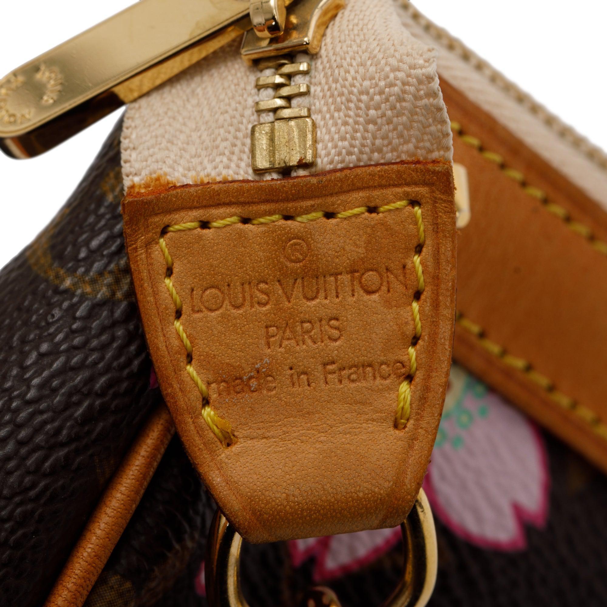 Louis Vuitton x Takashi Murakami Monogram Cherry Blossom Pochette Accessories