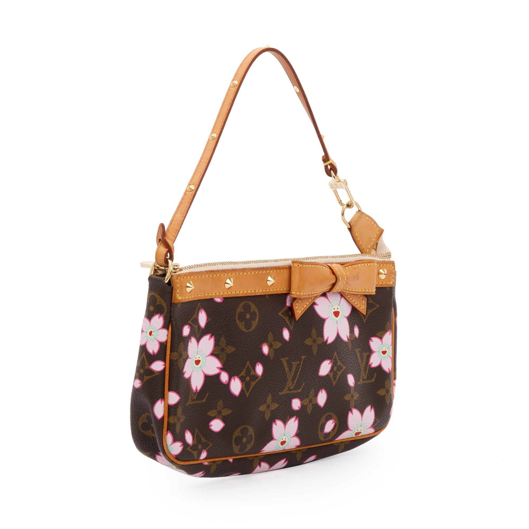 Louis Vuitton x Takashi Murakami Monogram Cherry Blossom Pochette Accessories