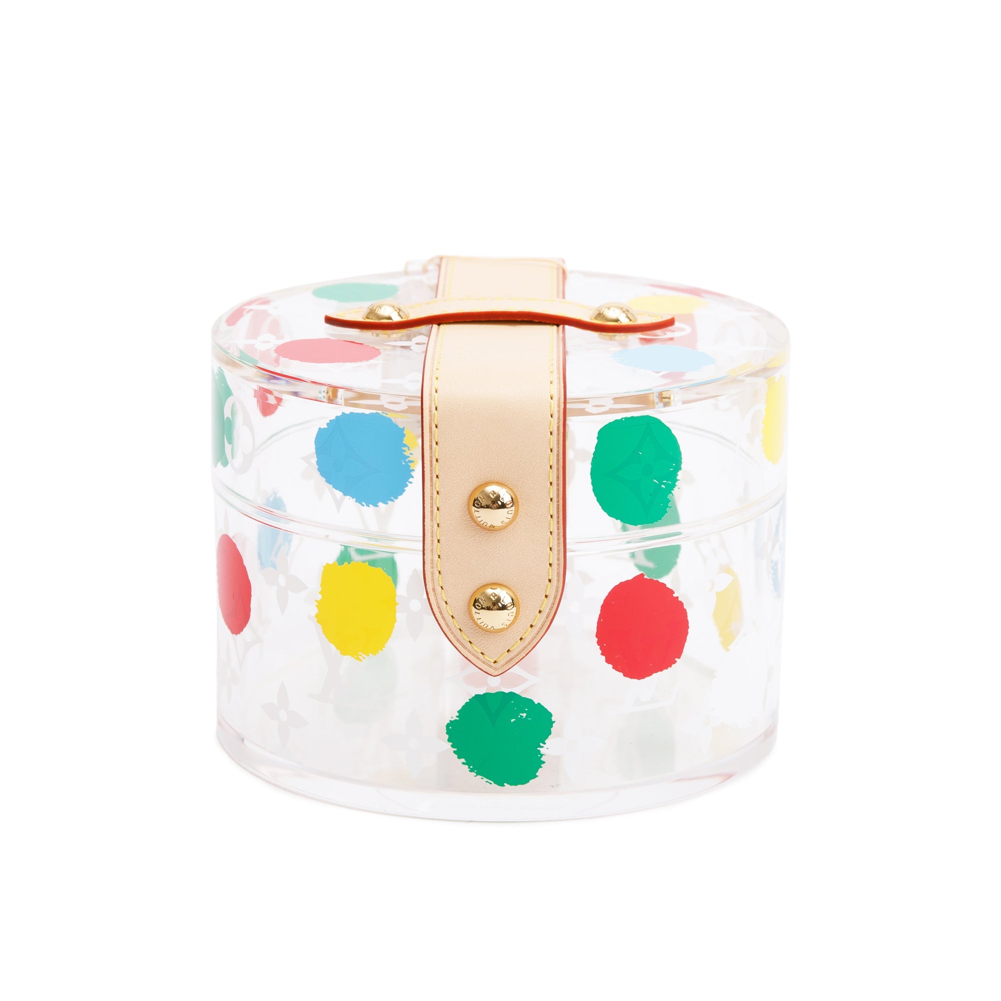 Louis Vuitton x Yayoi Kusama 2022 Transparent Plexiglass Scott Box w/ Box